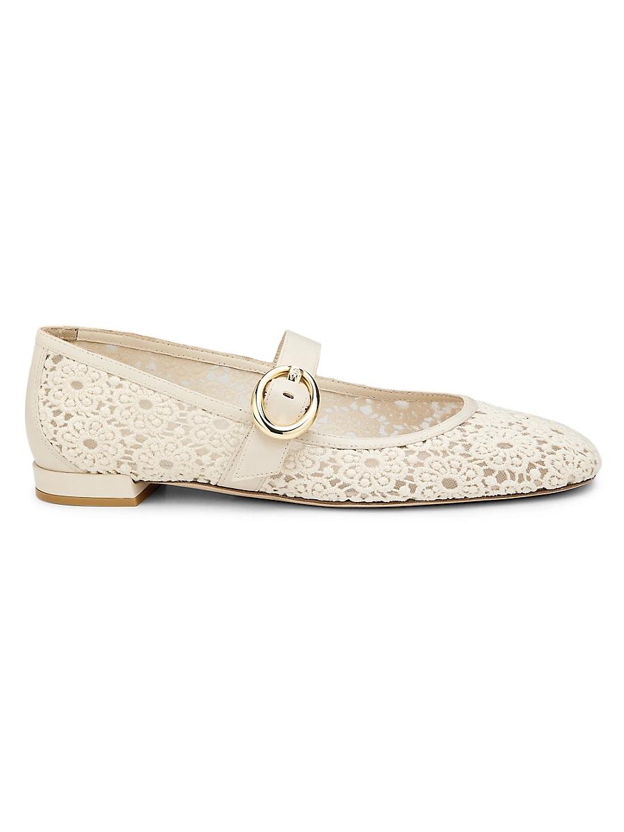 Womens Arabella Crochet Mary Jane Flats Product Image
