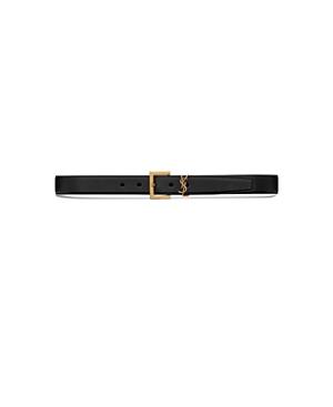 Womens Cassandre Belt with Square Buckle in Smooth Leather Product Image