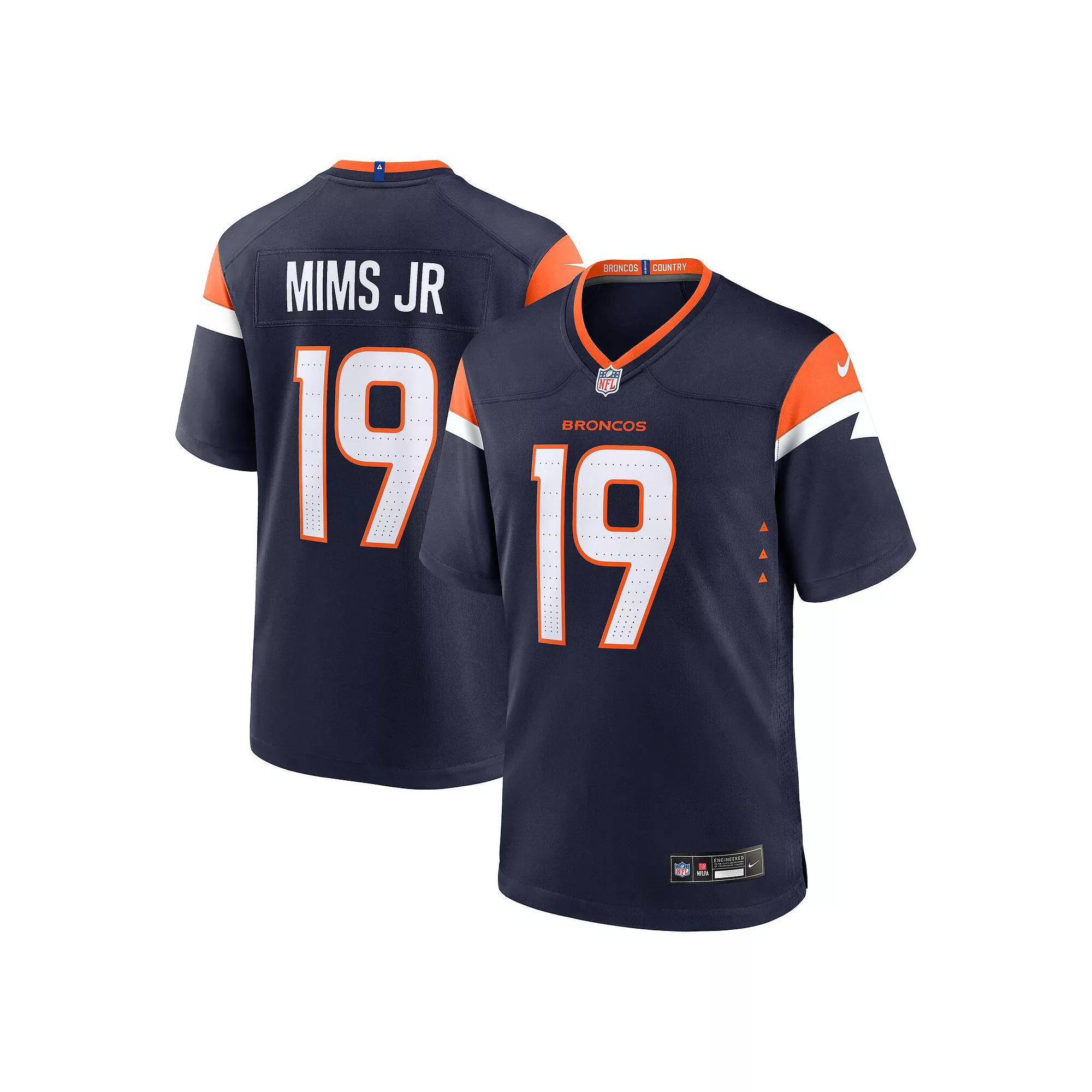 Men's Nike Marvin Mims Jr  Navy Denver Broncos Alternate Game Jersey, Size: 3XL, Blue Product Image