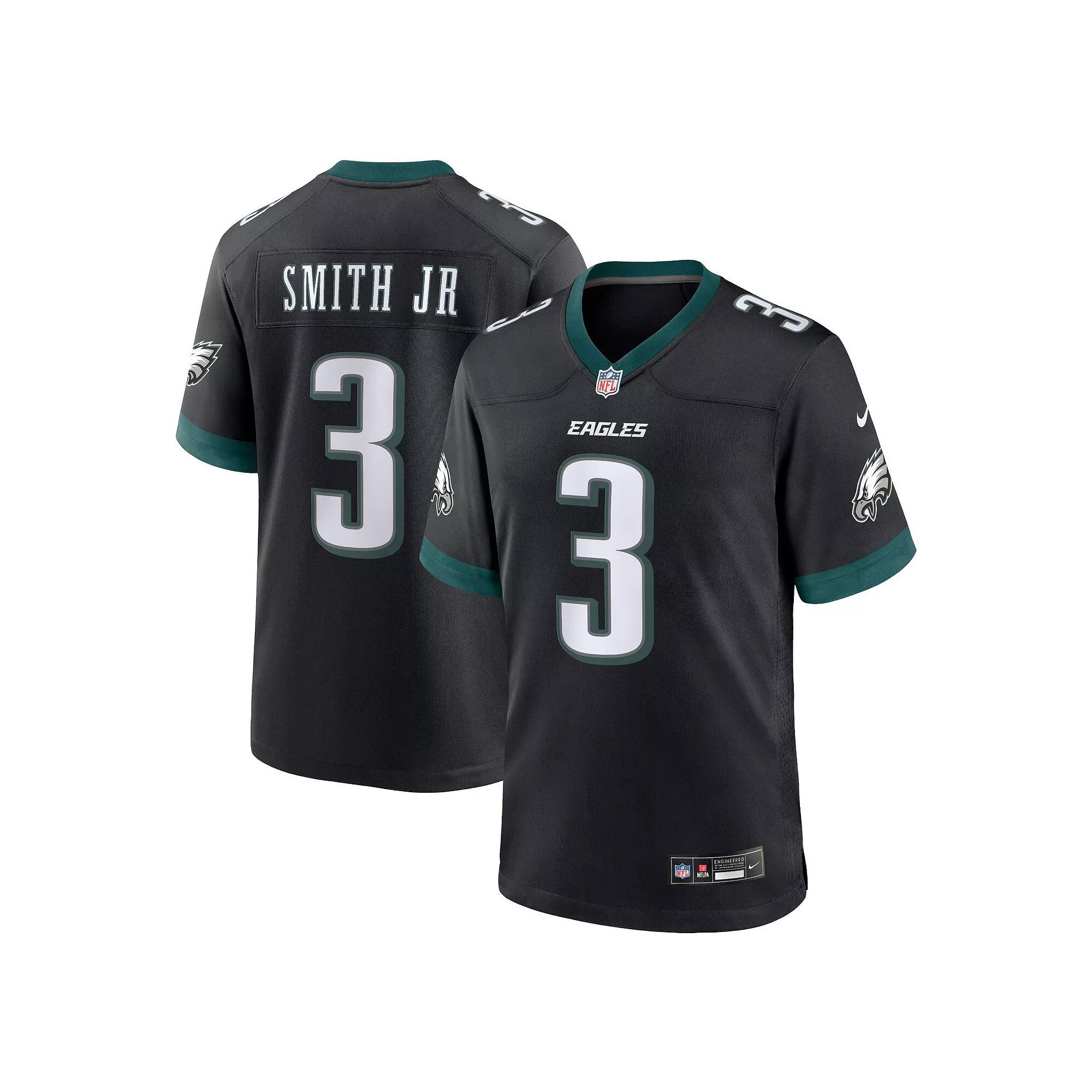 Men's Nike Nolan Smith Black Philadelphia Eagles Alternate Game Jersey, Size: 2XL Product Image