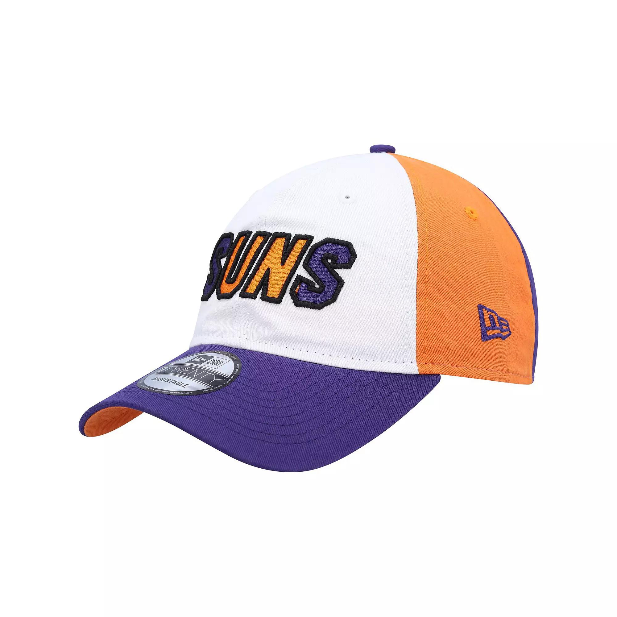Men's New Era  White/Purple Phoenix Suns Back Half 9TWENTY Adjustable Hat, Phx White Product Image