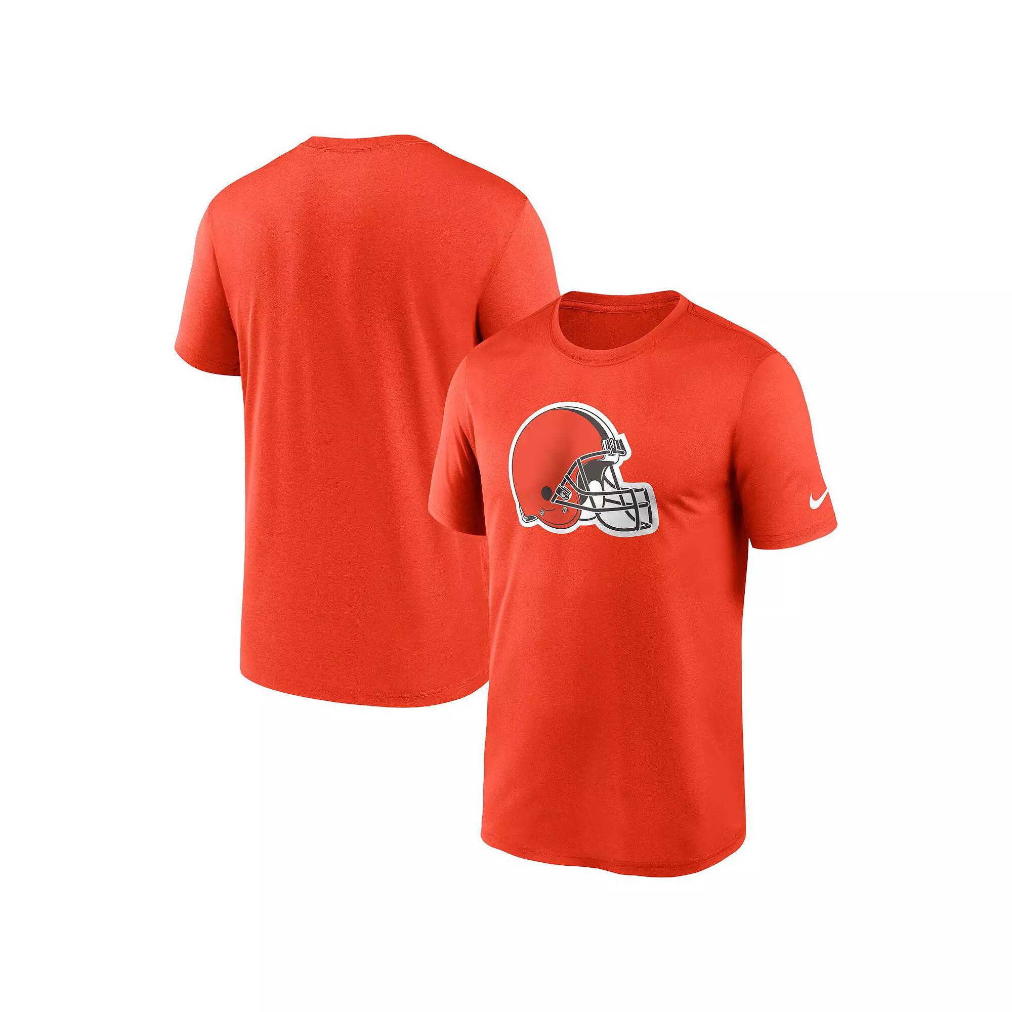Men's Nike Orange Cleveland Browns Legend Logo Performance T-Shirt,  Product Image