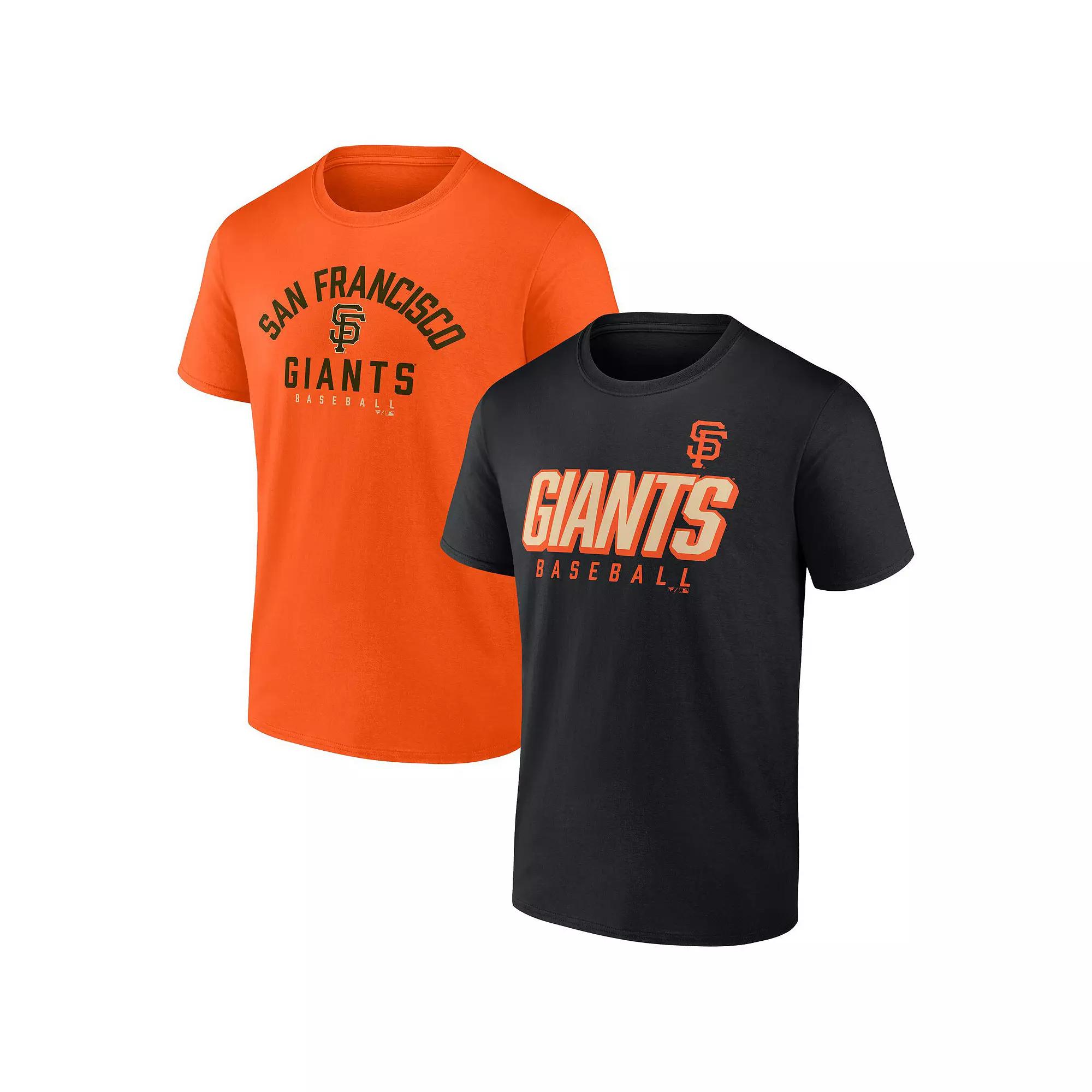 Men's Fanatics Branded Navy/Gray Milwaukee Brewers Player Pack T-Shirt Combo Set, Size: Small, Blue Product Image