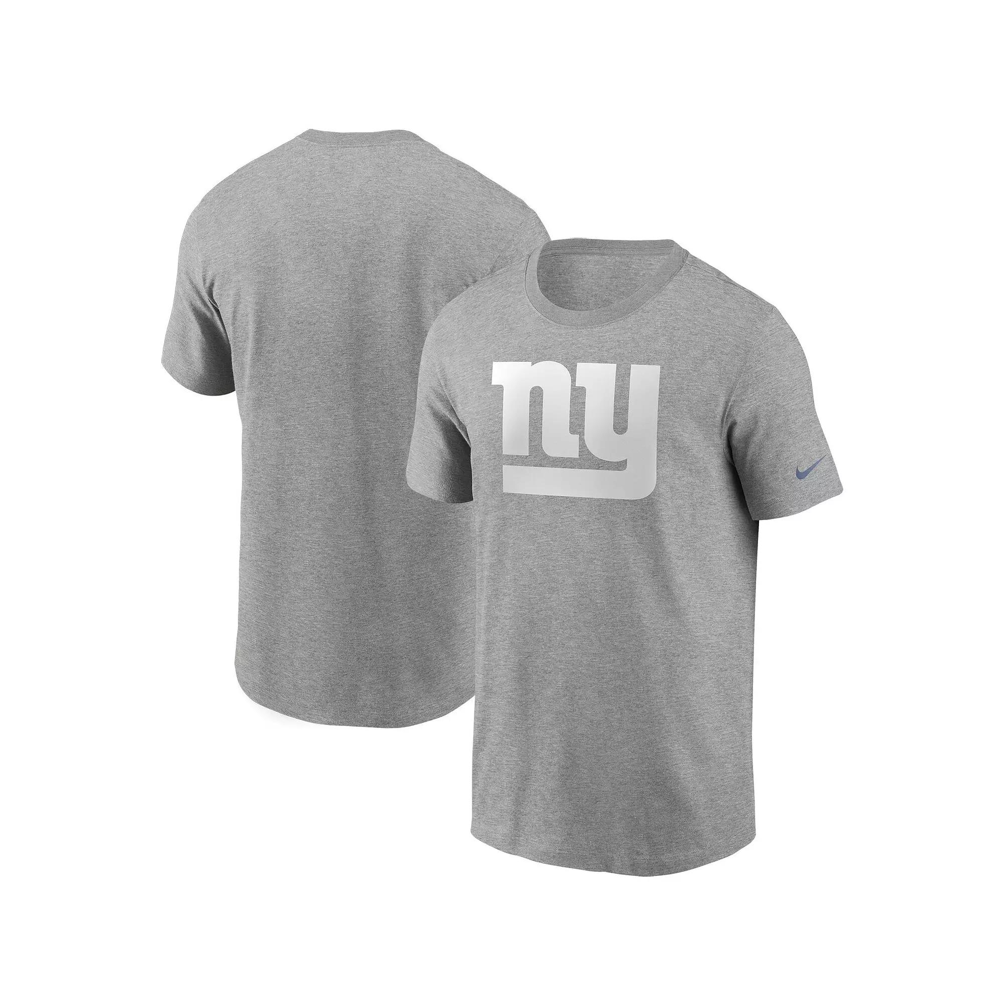 Men's Nike Heathered Gray New York Giants Primary Logo T-Shirt,  Product Image