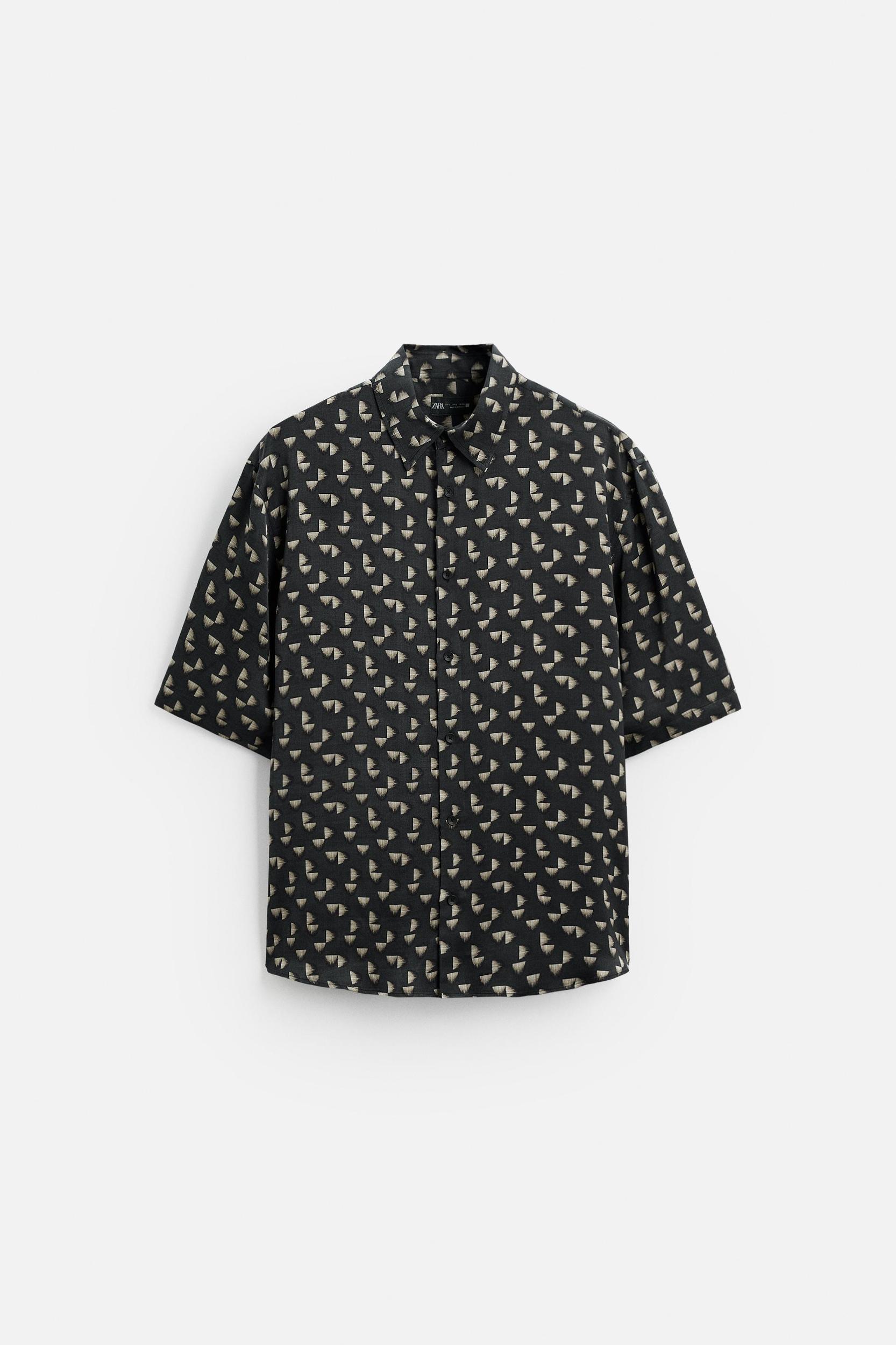 GEOMETRIC PRINT SHIRT Product Image