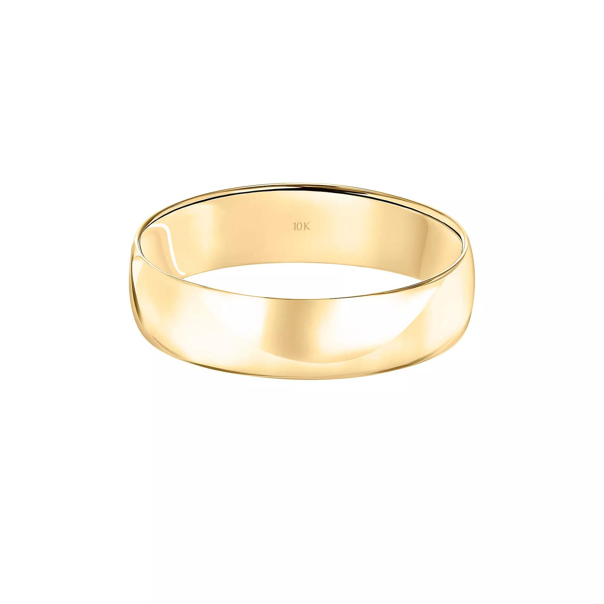 Love Always 10k Gold 5 mm Men's Wedding Band, Size: 11.50, 10k Yellow Gold Product Image