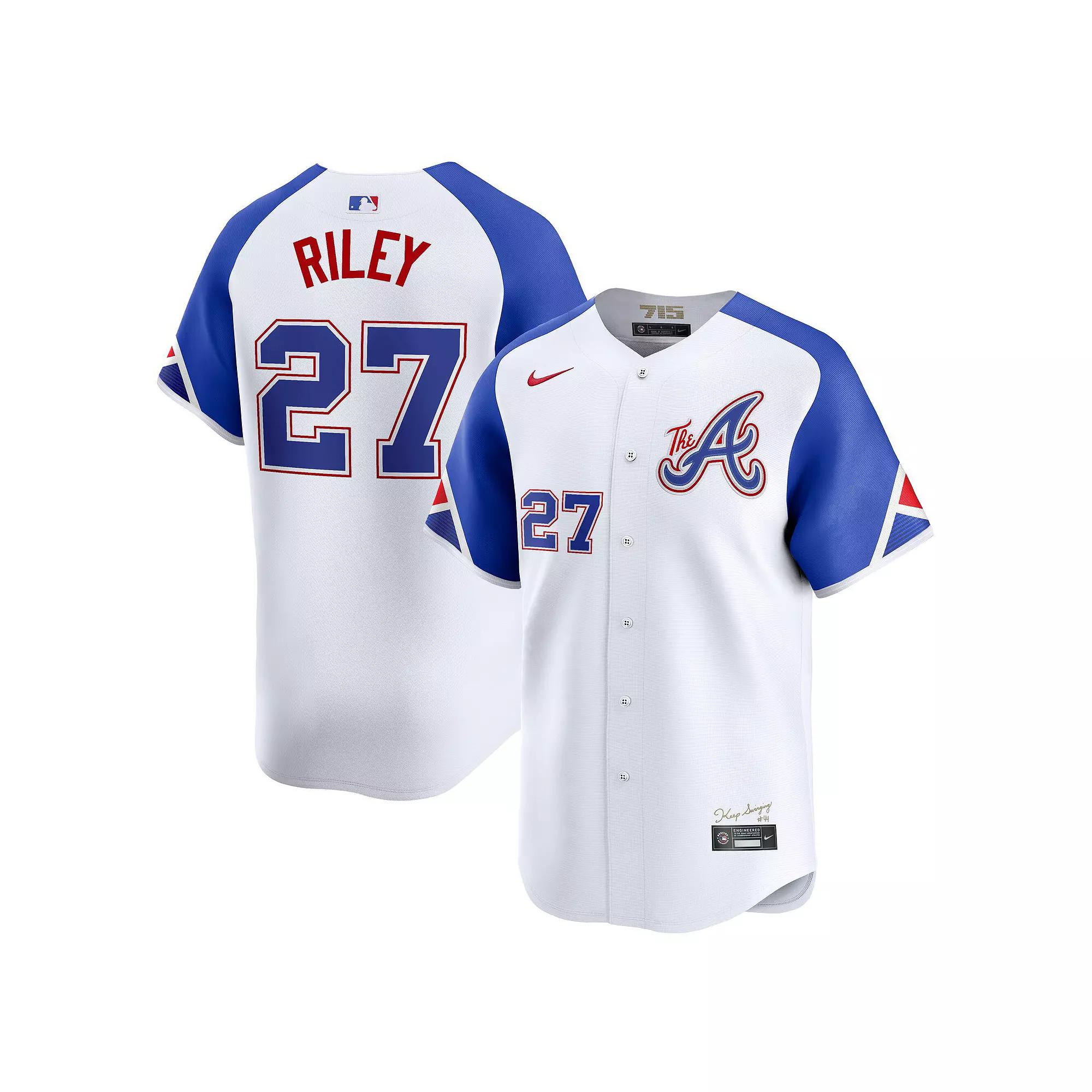 Men's Nike Austin Riley White Atlanta Braves City Connect Limited Jersey,  Product Image