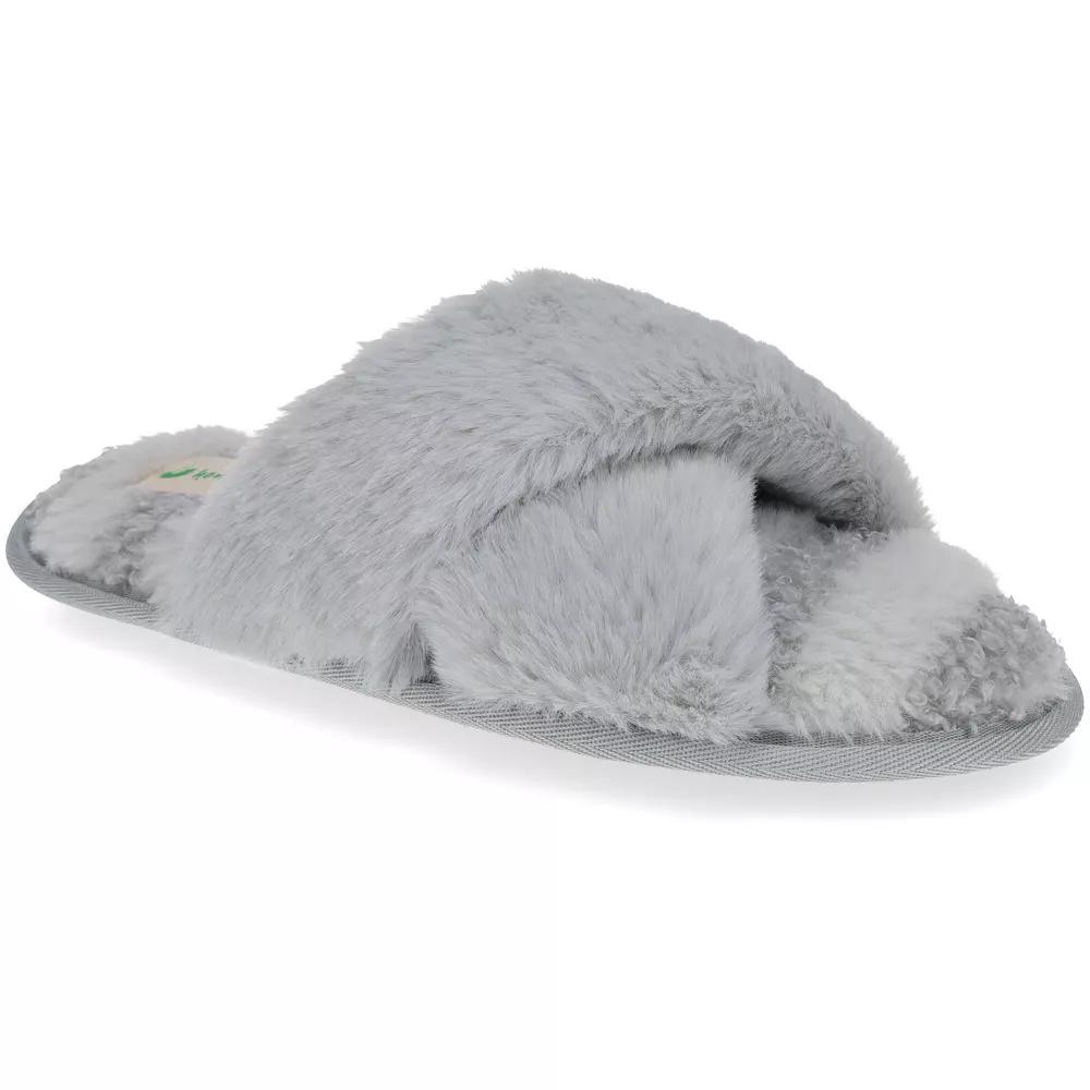 Honeydew Women's Mixed Media Crossband Slippers, Size: 7-8, Ivory Product Image