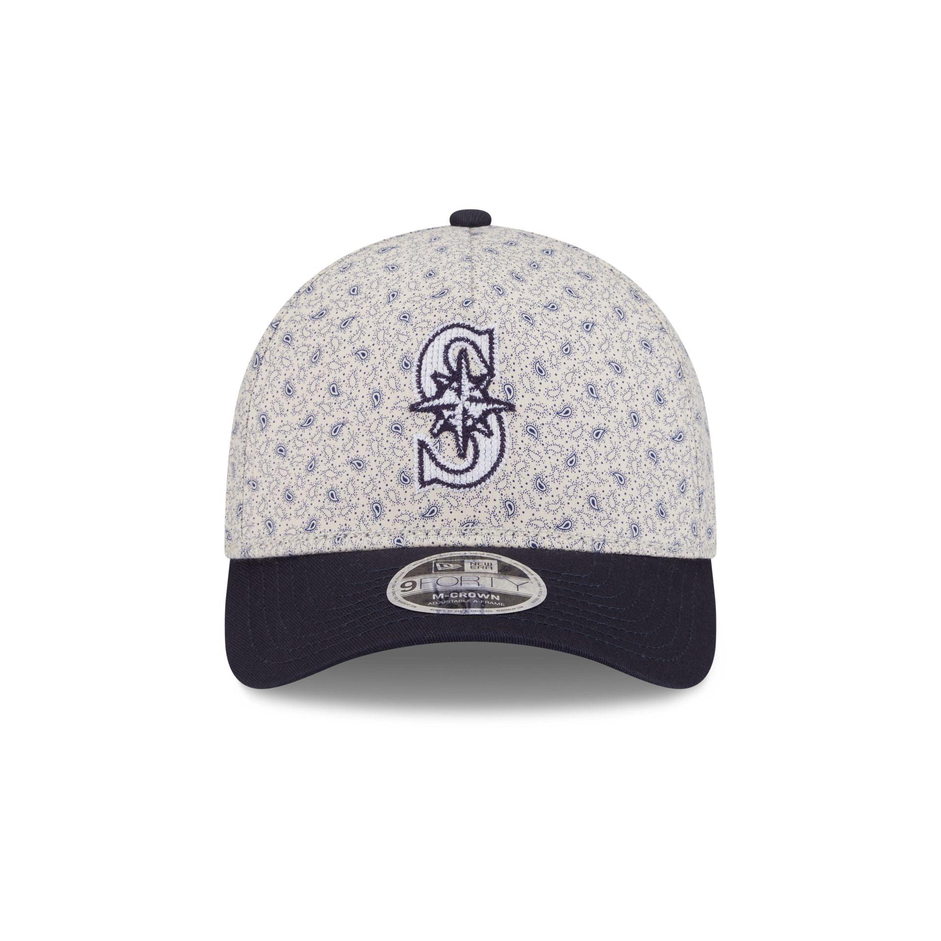Seattle Mariners Micro Print 9FORTY M-Crown A-Frame Adjustable Hat Male Product Image