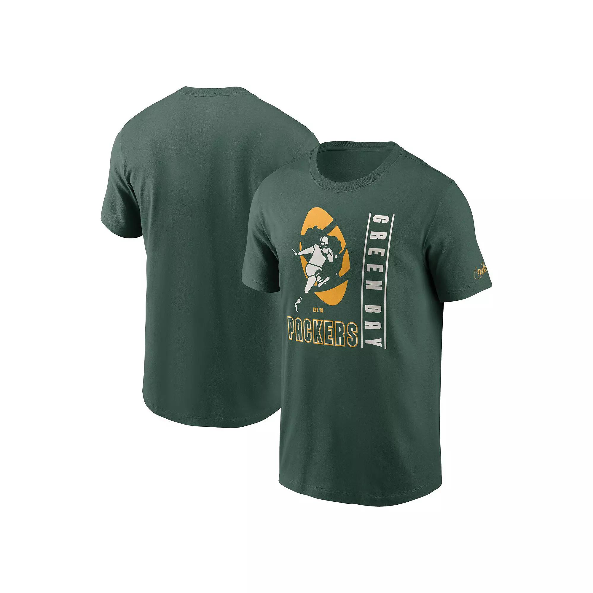 Men's Nike Green Green Bay Packers Lockup Essential T-Shirt,  Product Image