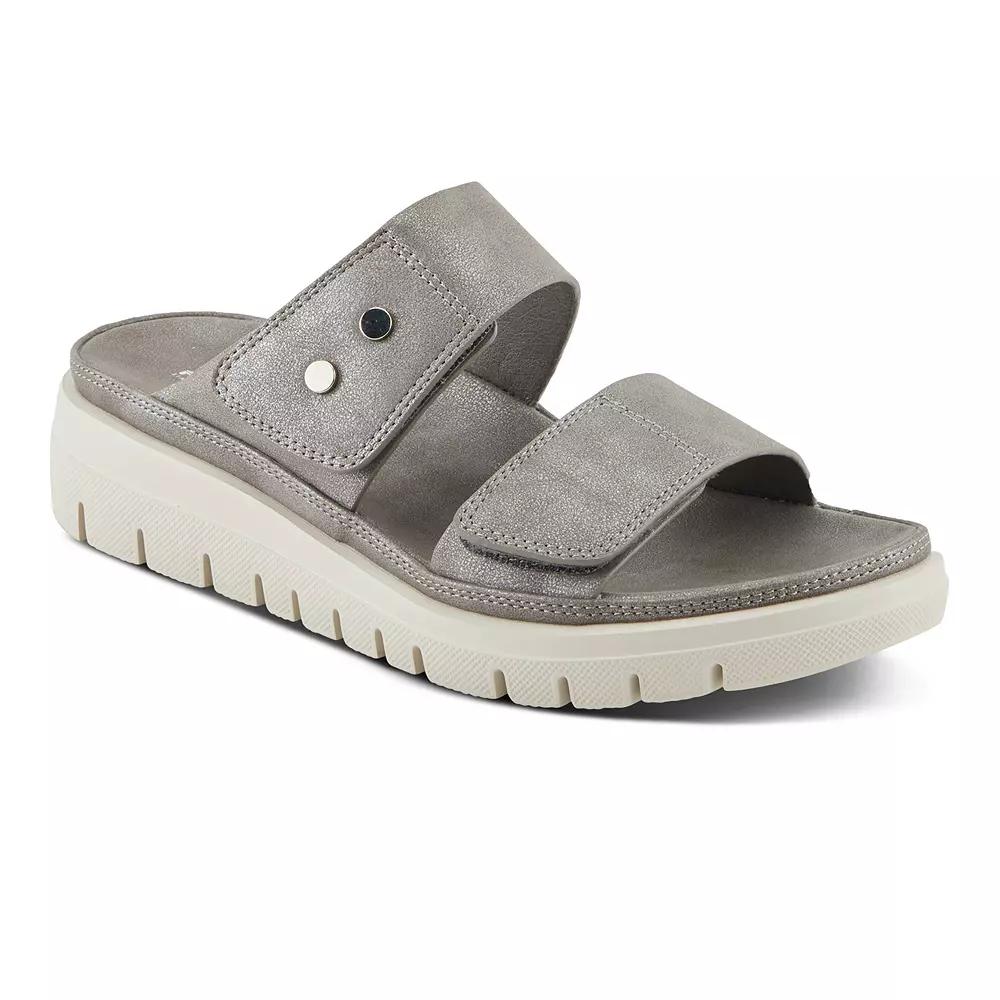 Flexus by Spring Step Buttony Women's Slide Sandals, Size: 39, Dark Gray Product Image