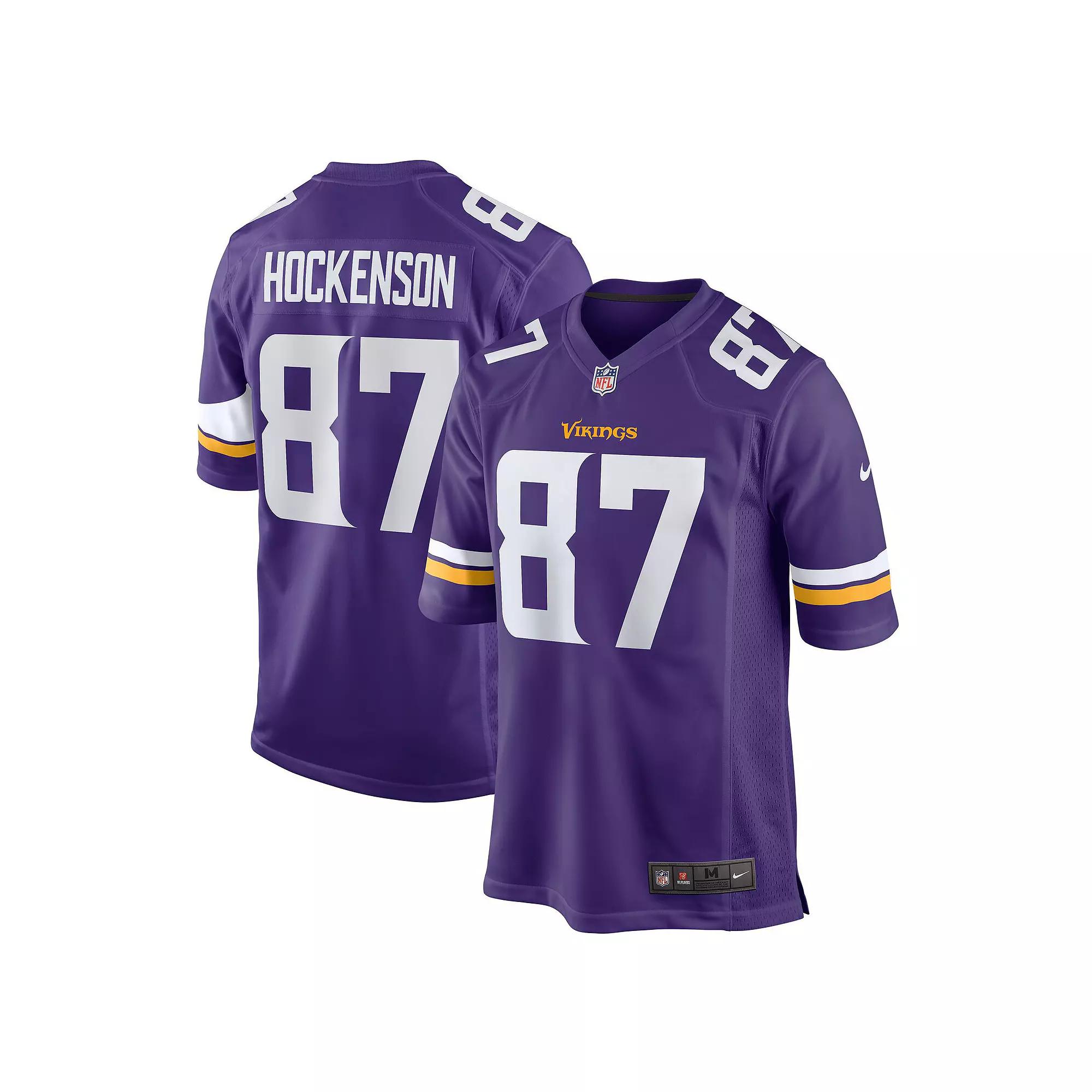 Men's Nike T.J. Hockenson Purple Minnesota Vikings Game Player Jersey,  Product Image
