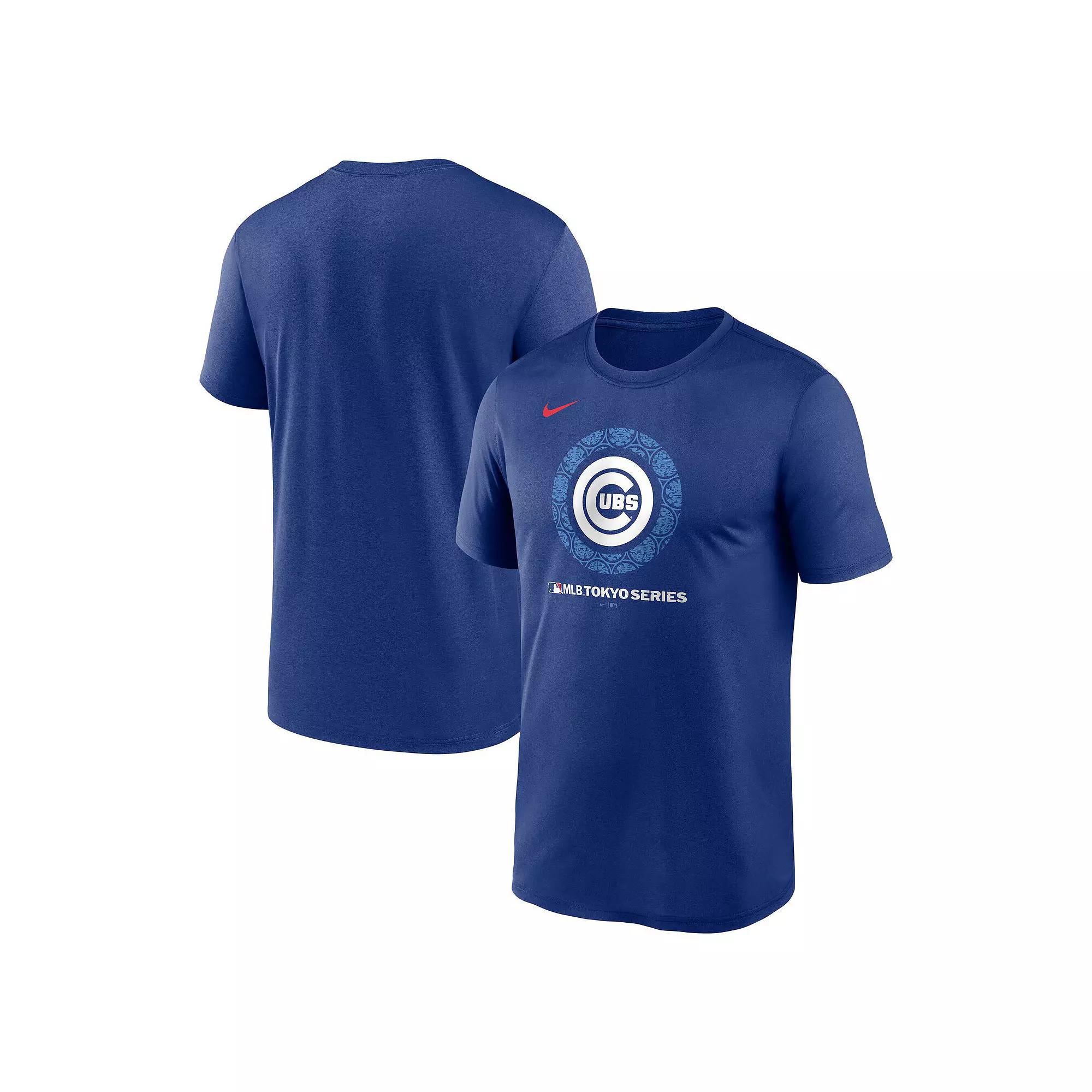 Men's Nike Royal Chicago Cubs 2025 MLB World Tour: Tokyo Series Legend Logo Performance T-Shirt,  Product Image