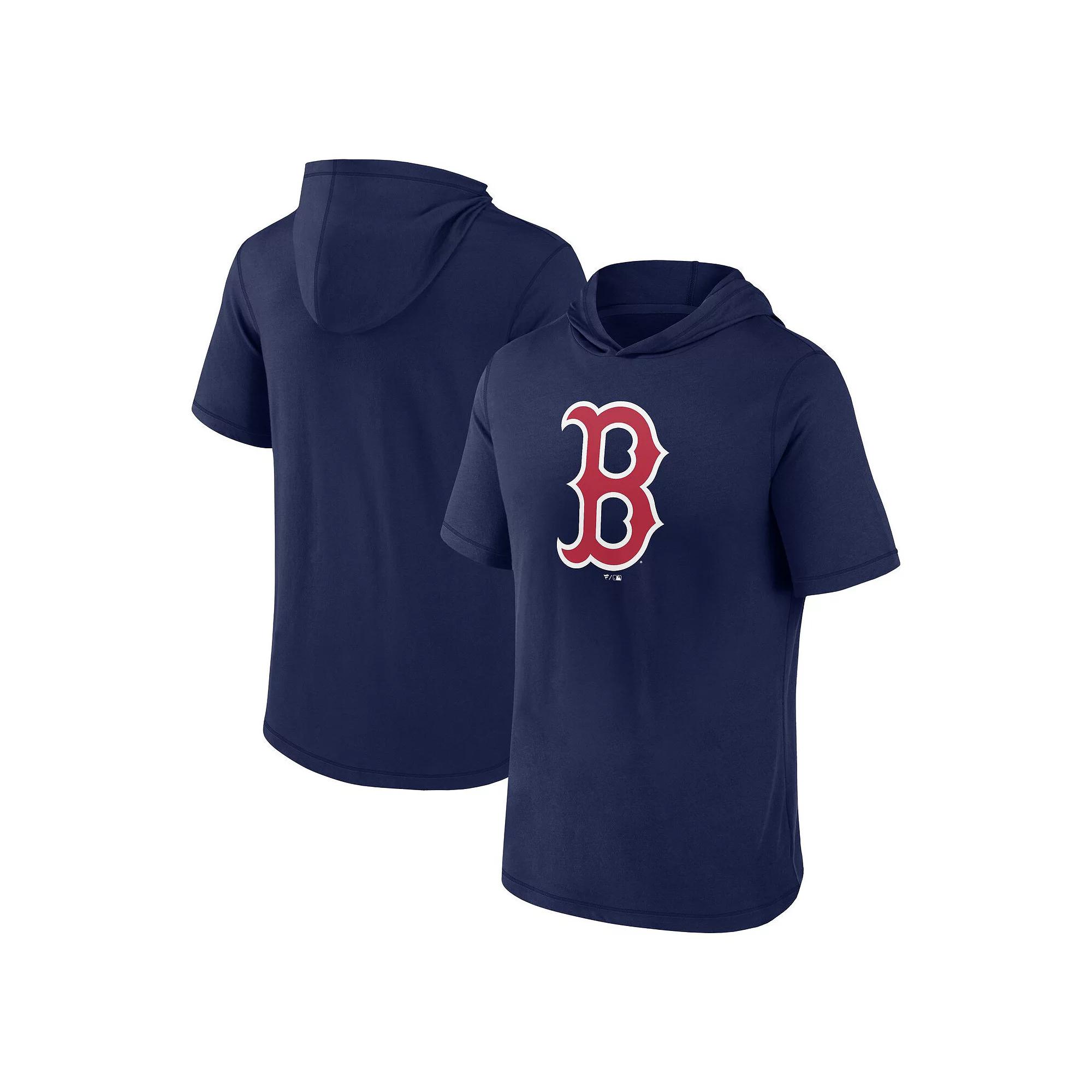 Men's Fanatics Branded Navy Houston Astros Short Sleeve Hoodie T-Shirt,  Product Image