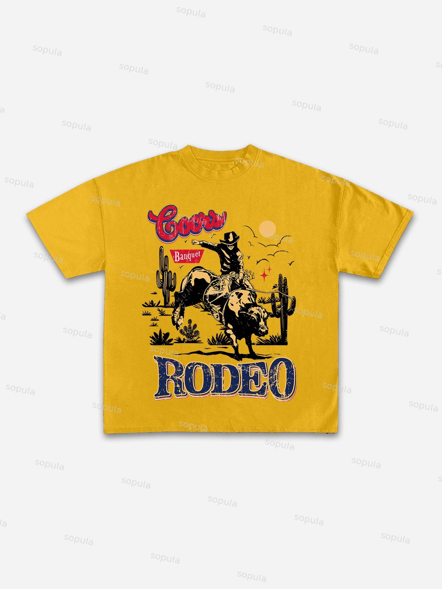 Coors Banquet Rodeo Classic Graphic Cotton T-shirt Product Image