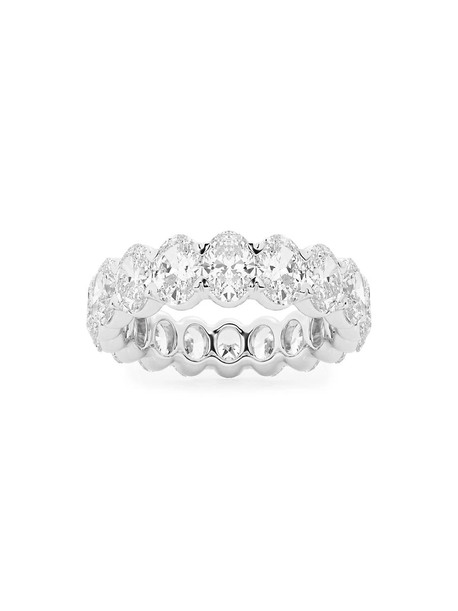 Womens Platinum & Oval Lab-Grown Diamond Eternity Band/2.00-5.00 TCW Product Image