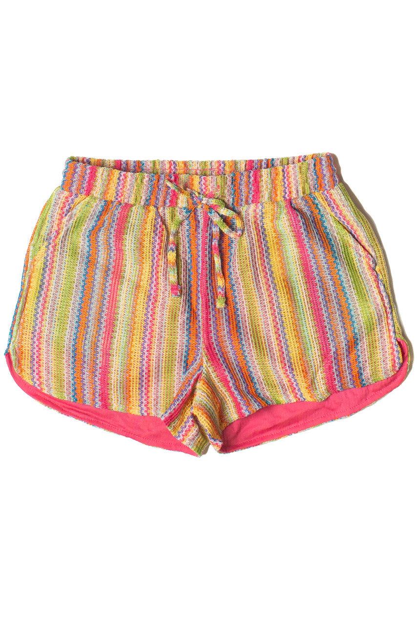 Crochet Stripe Shorts Product Image