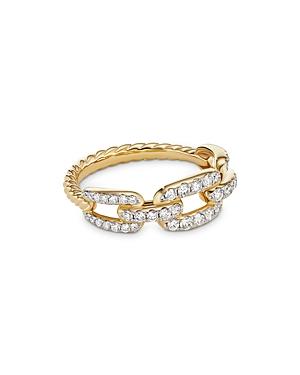 Womens Stax Chain Link Ring in 18K Yellow Gold Product Image