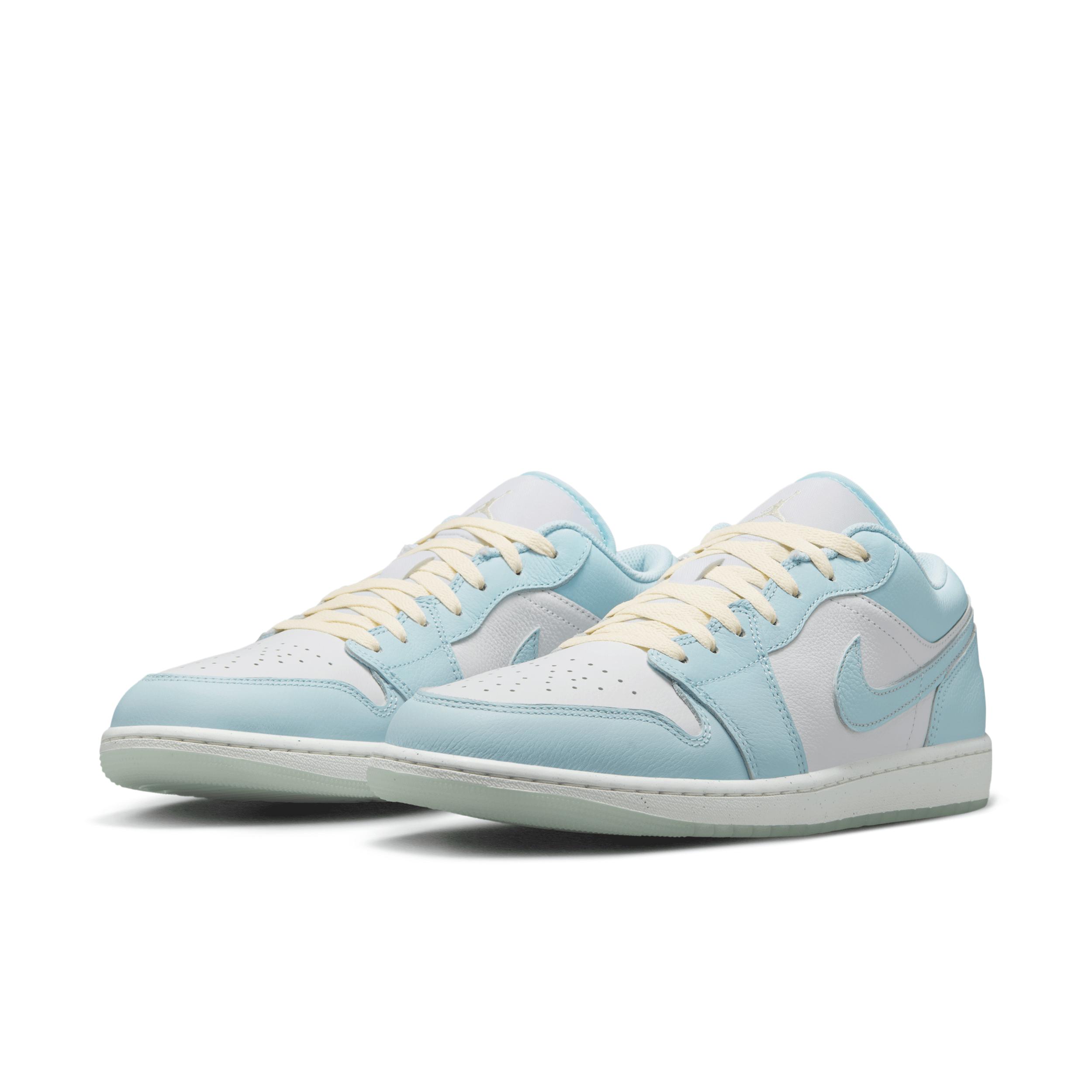 Jordan Mens Air Retro 1 Low SE Casual Shoes in Glacier Blue/Summit White/Guava Ice Product Image
