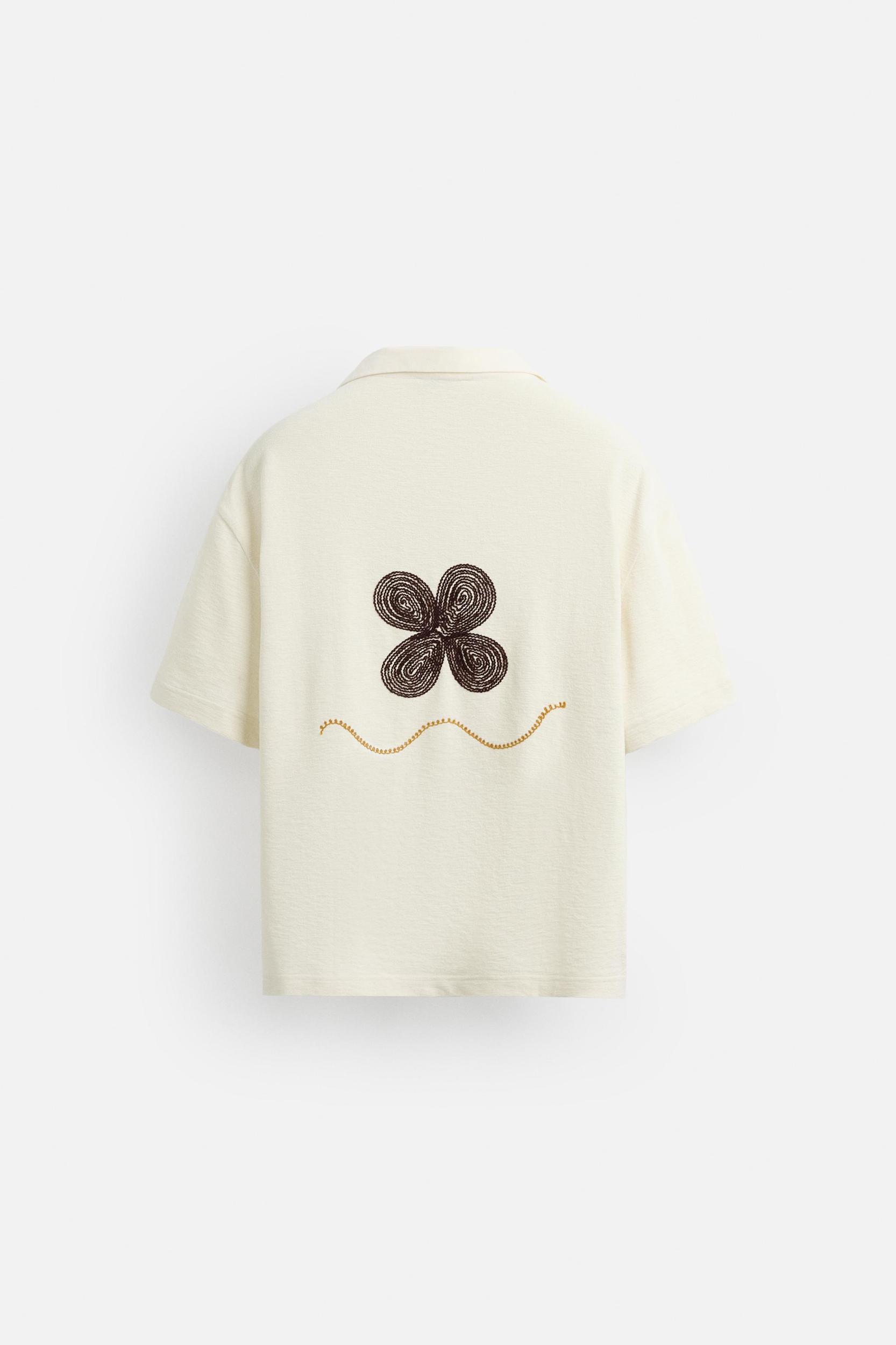FLORAL EMBROIDERY SHIRT Product Image
