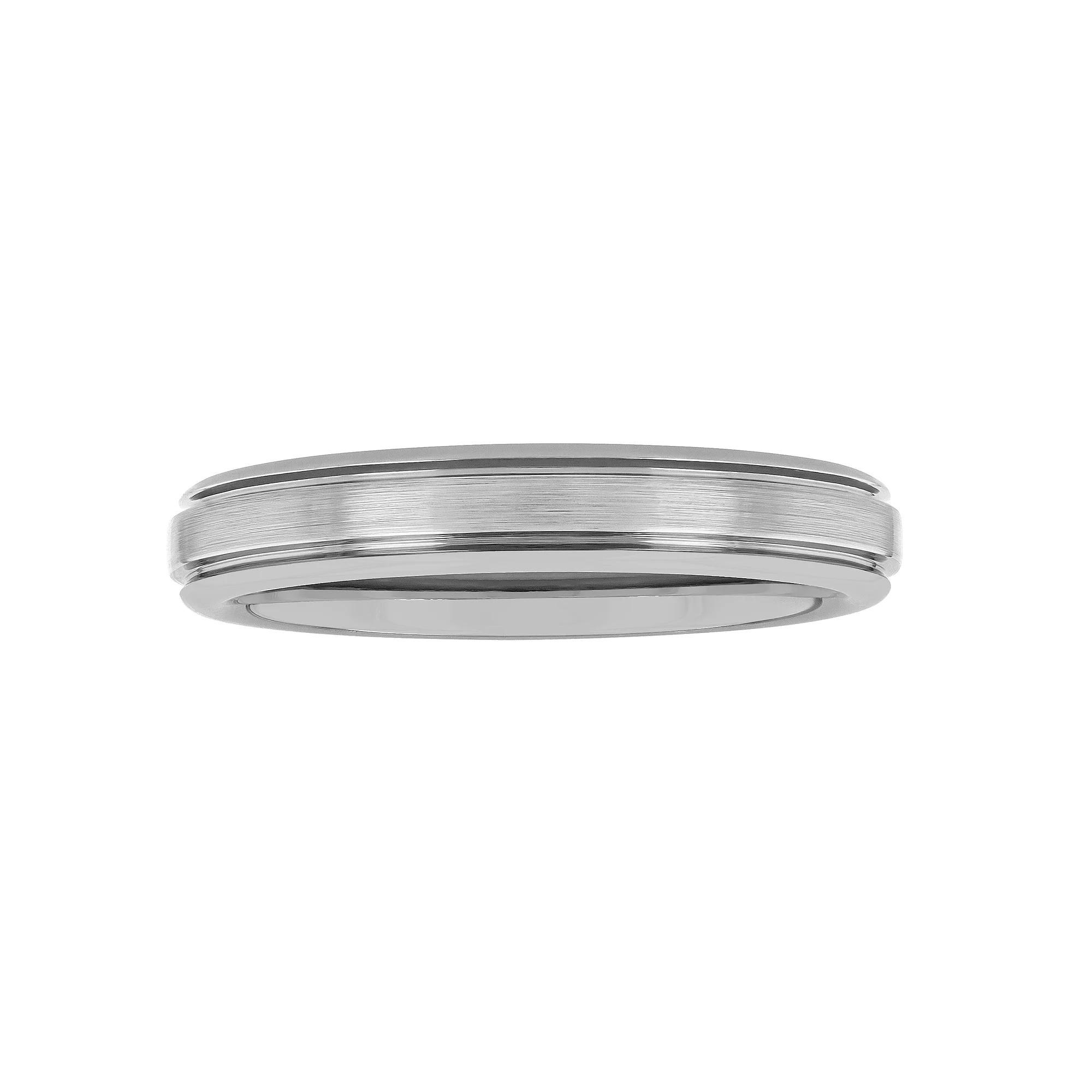 Men's Jewelry Nation Tantalum Beveled Edge Fashion Wedding Band, Size: 7.50, Stainless Product Image