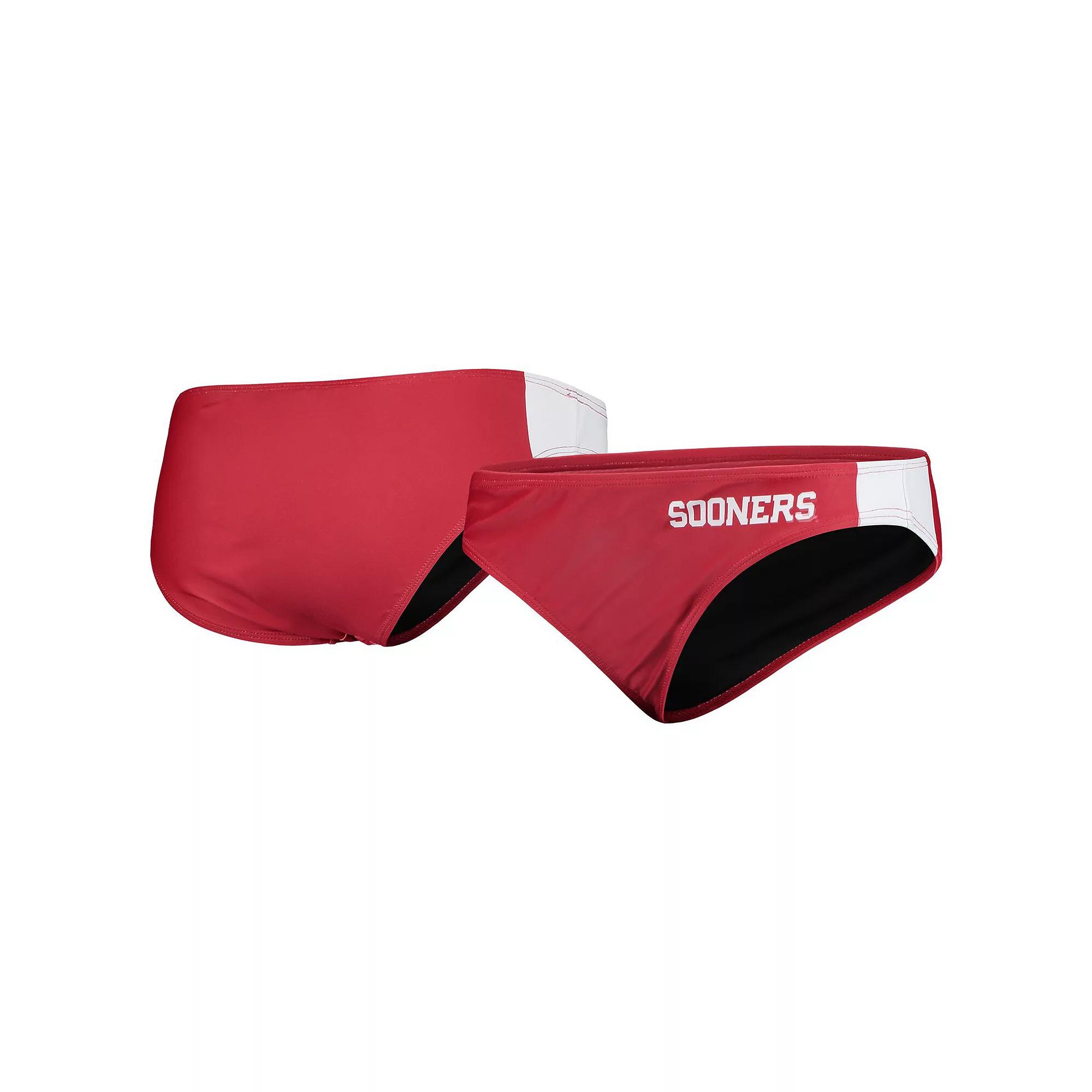 Women's FOCO Crimson Oklahoma Sooners Wordmark Bikini Bottom,  Product Image
