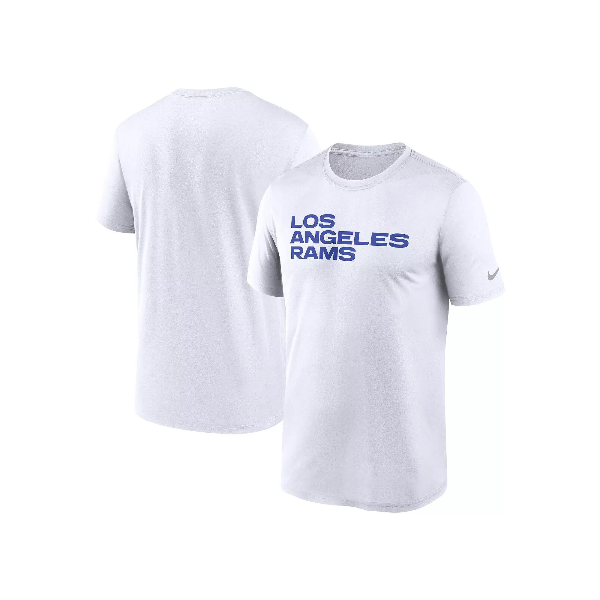 Men's Nike White Los Angeles Rams Primetime Legend Wordmark Performance T-Shirt,  Product Image