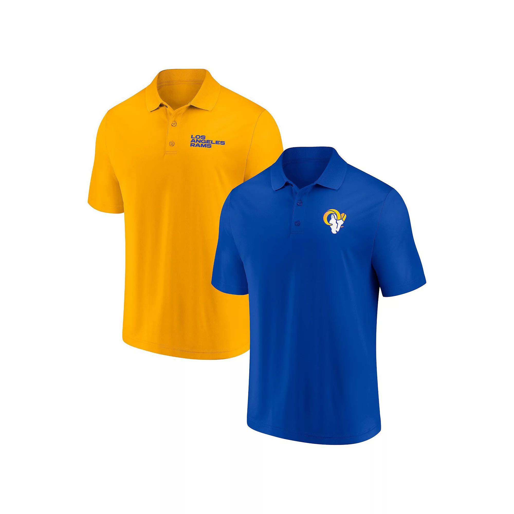 Men's Fanatics Branded Royal/Gold Los Angeles Rams Dueling Two-Pack Polo Set, Size: 5XL, Blue Product Image