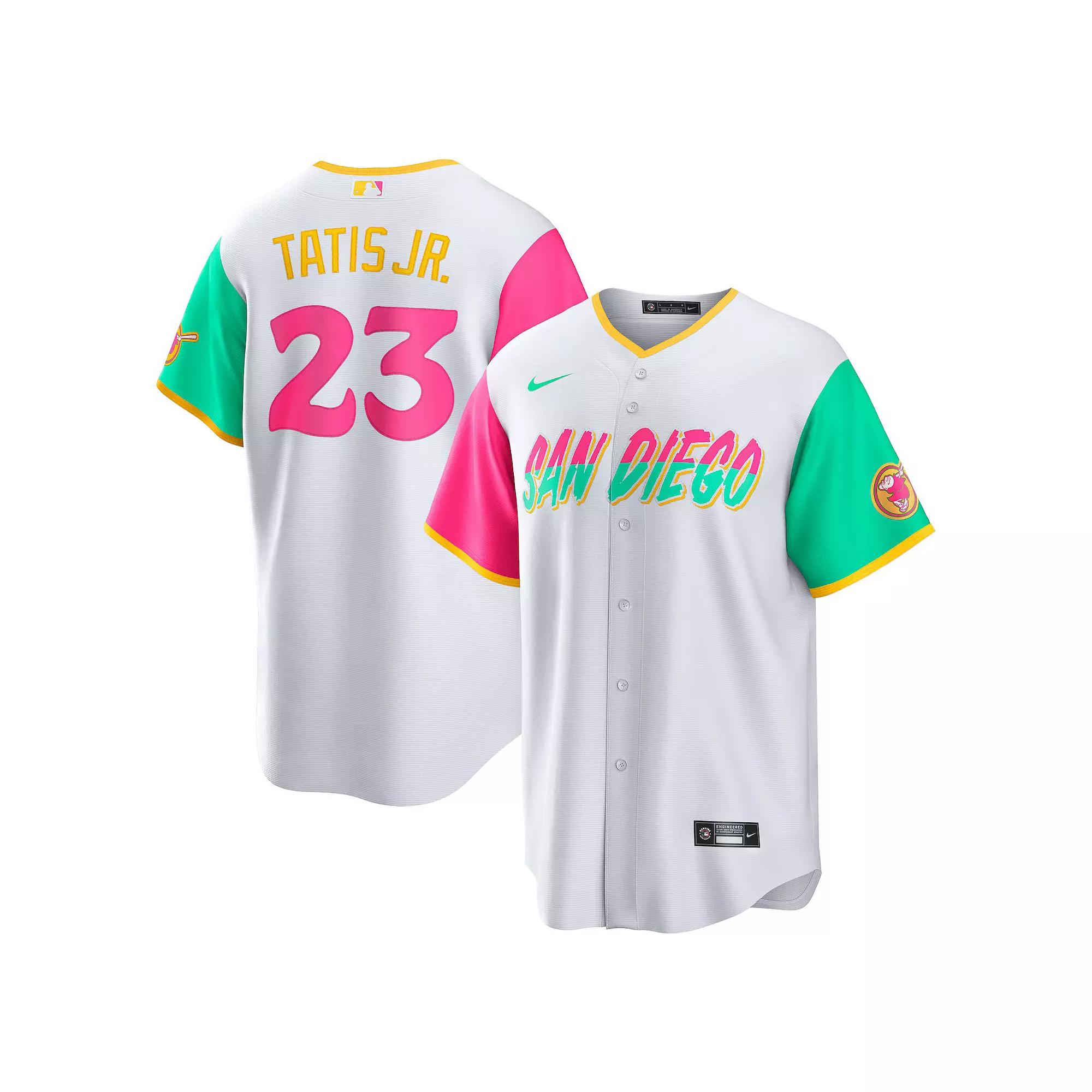 Men's Nike Fernando Tatis Jr. White San Diego Padres 2022 City Connect Replica Player Jersey,  Product Image