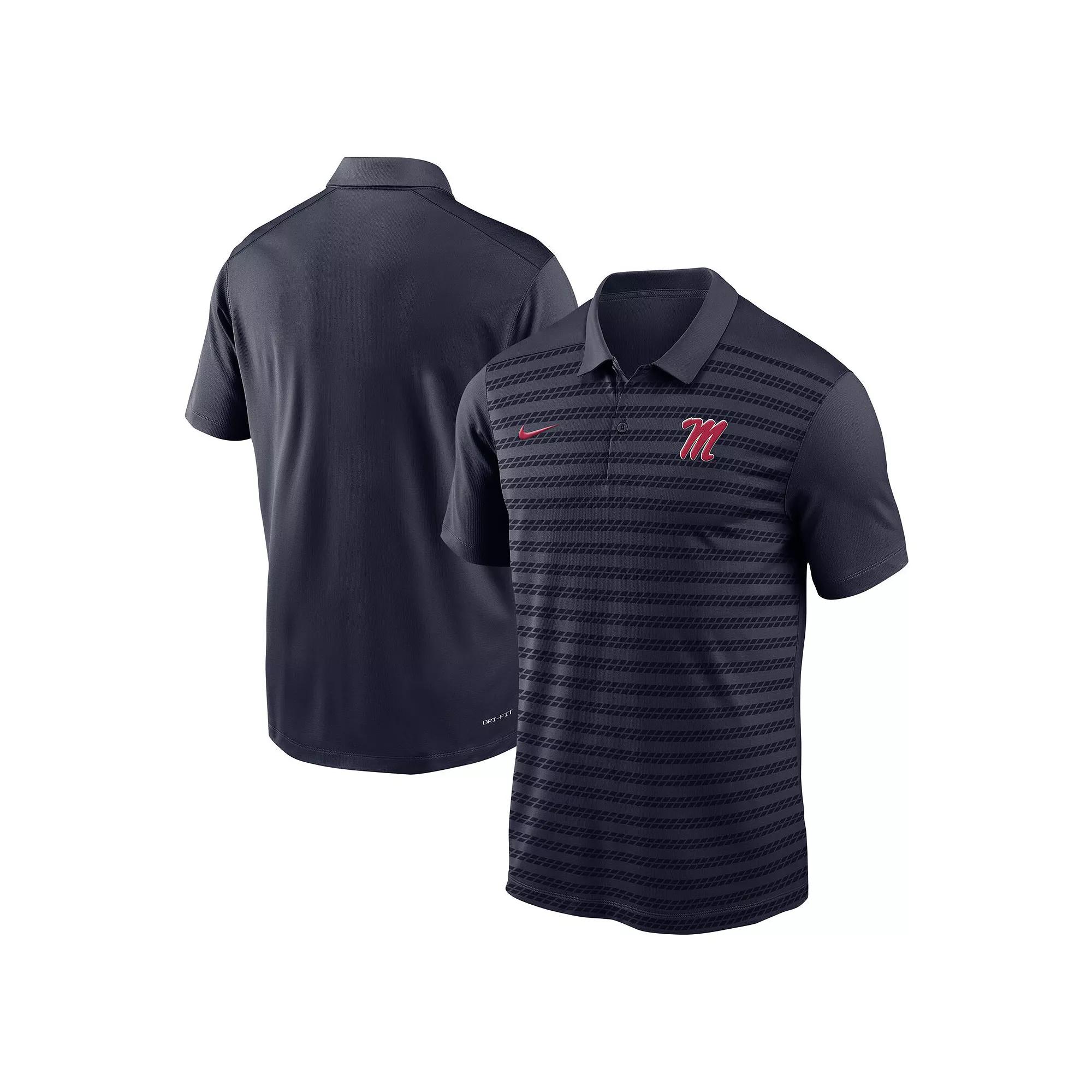 Men's Nike Navy West Virginia Mountaineers Primetime Franchise Performance Polo,  Product Image