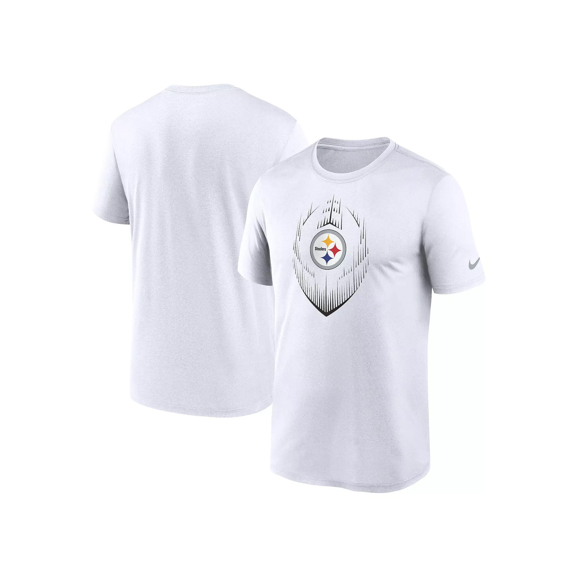 Men's Nike White Pittsburgh Steelers Primetime Legend Icon Performance T-Shirt, Size: Small Product Image