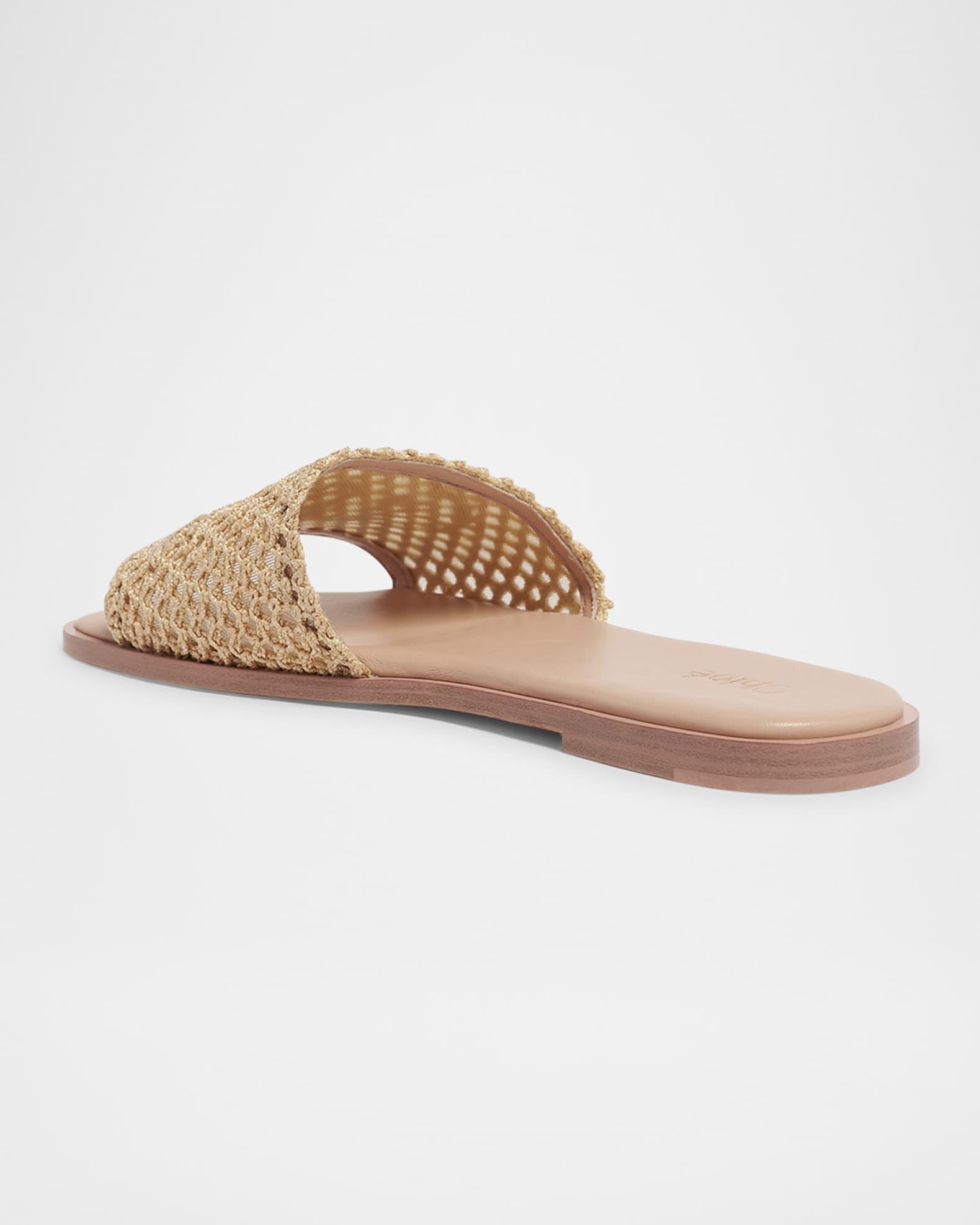 Soleil Crochet Slide Sandals Product Image