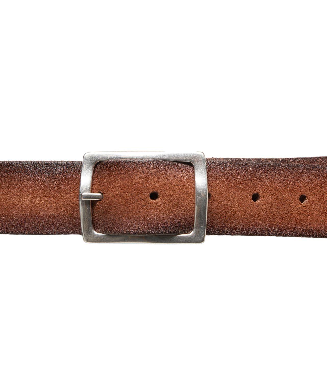 Leather belt with buckle Product Image