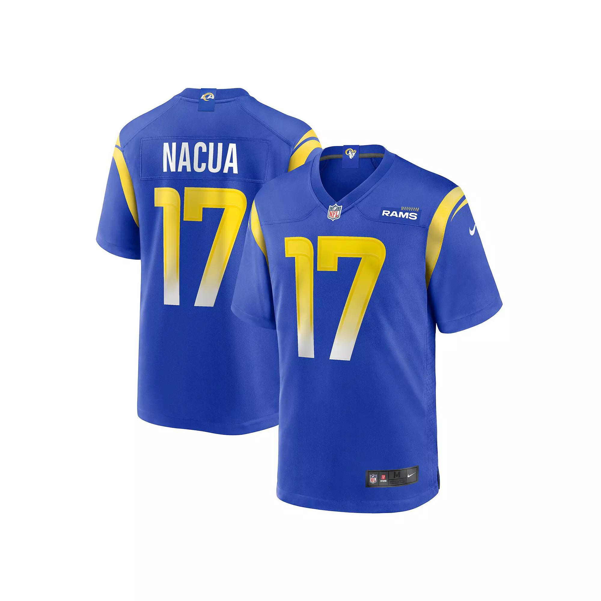 Men's Nike Puka Nacua Royal Los Angeles Rams Home Game Jersey, Size: 2XL, Blue Product Image