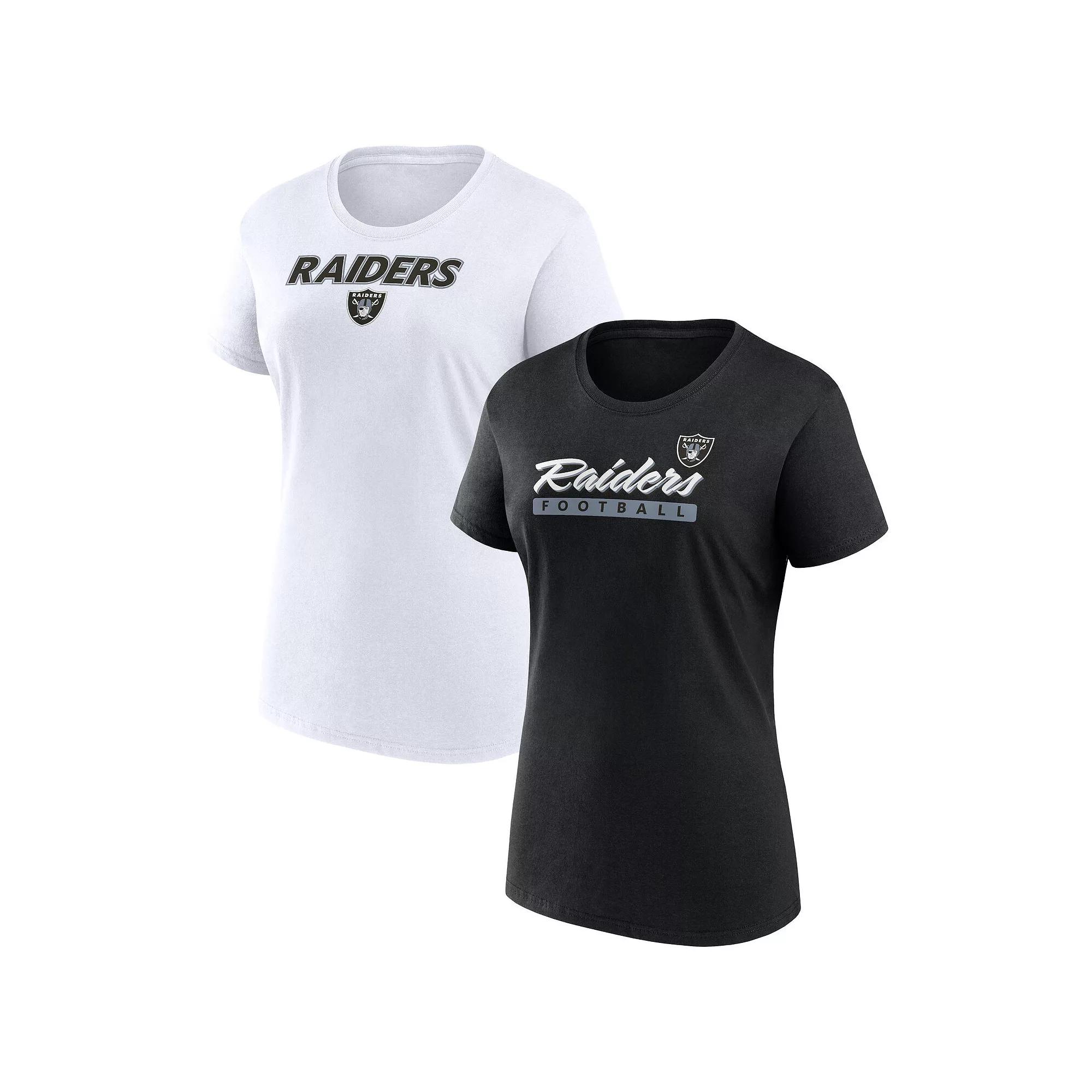 Women's Fanatics Branded Las Vegas Raiders Risk T-Shirt Combo Pack, Size: 3XL, Lvr Black Product Image