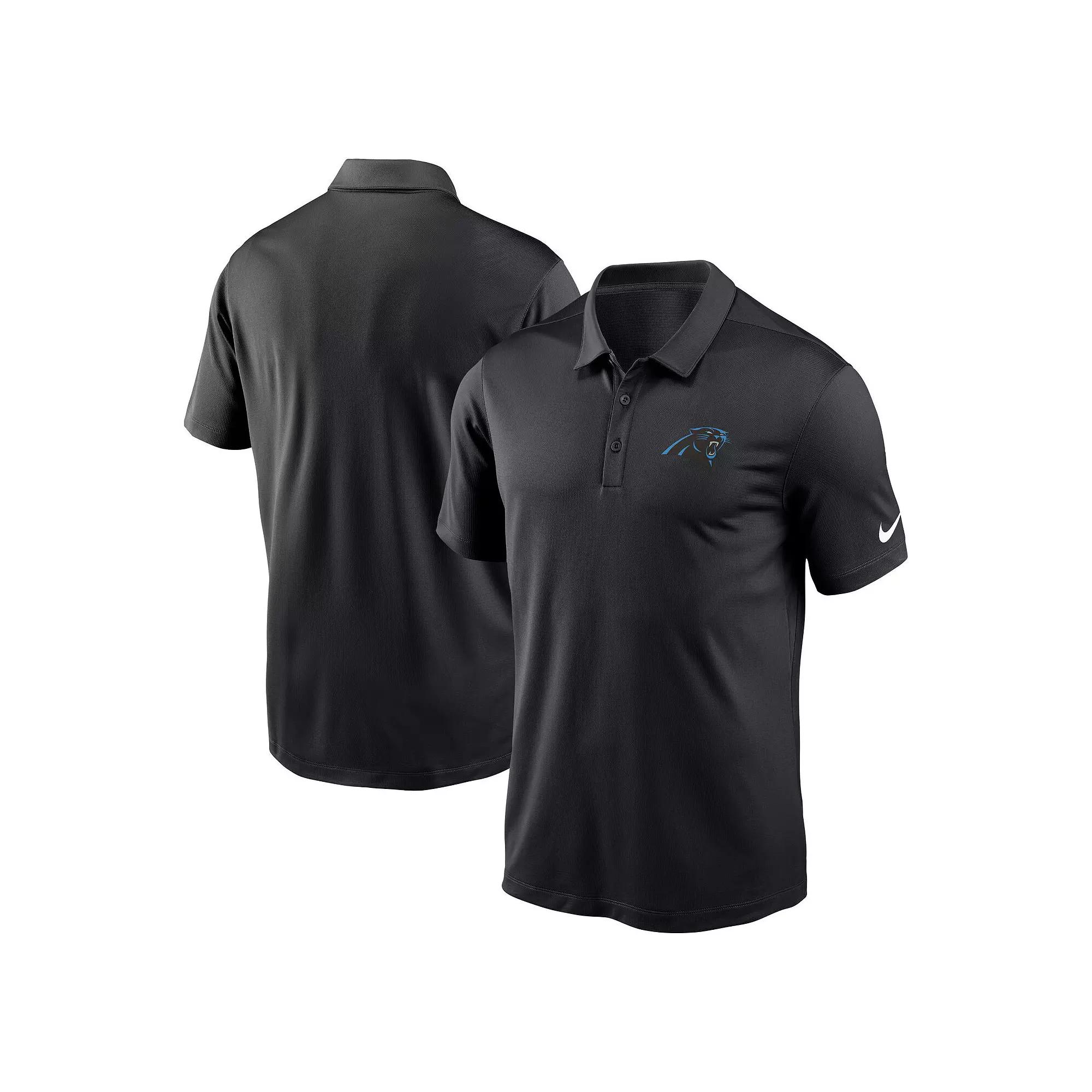 Men's Nike Black Carolina Panthers Franchise Team Logo Performance Polo, Size: Large Product Image