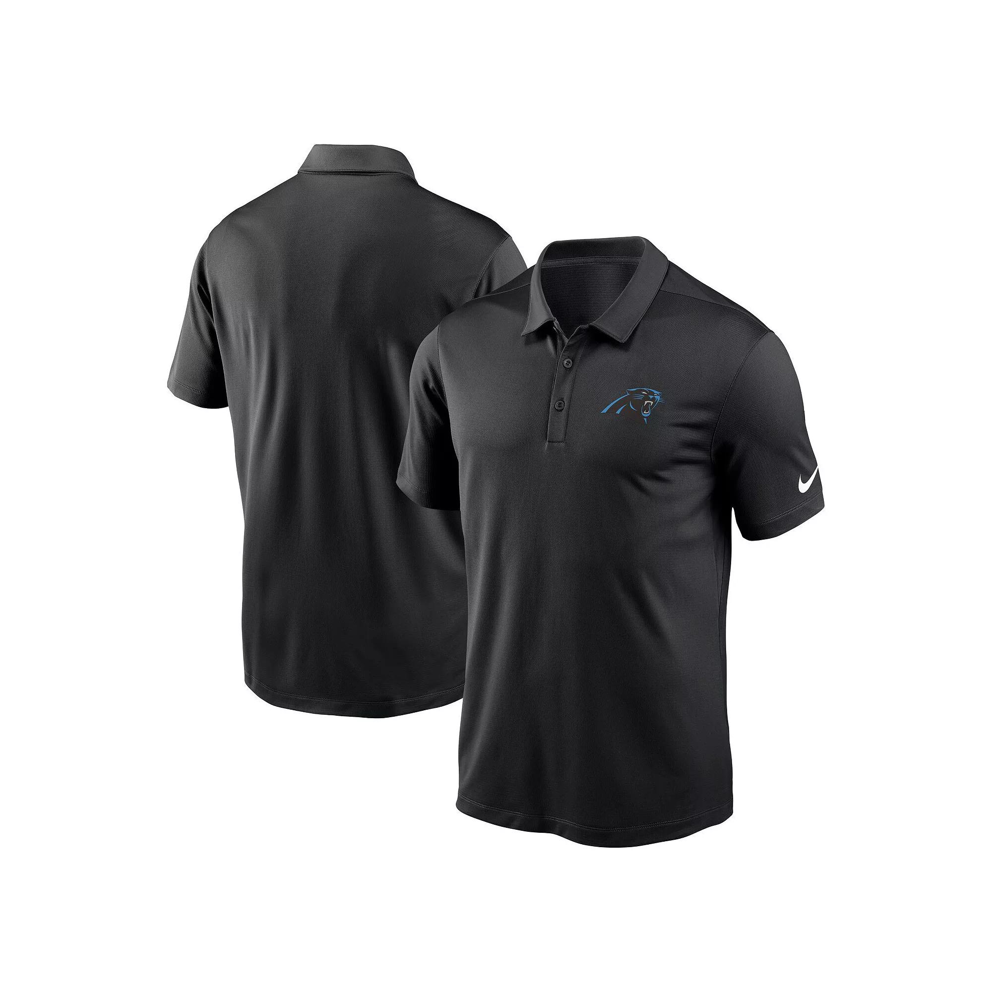 Men's Nike Black Carolina Panthers Franchise Team Logo Performance Polo, Size: Large Product Image