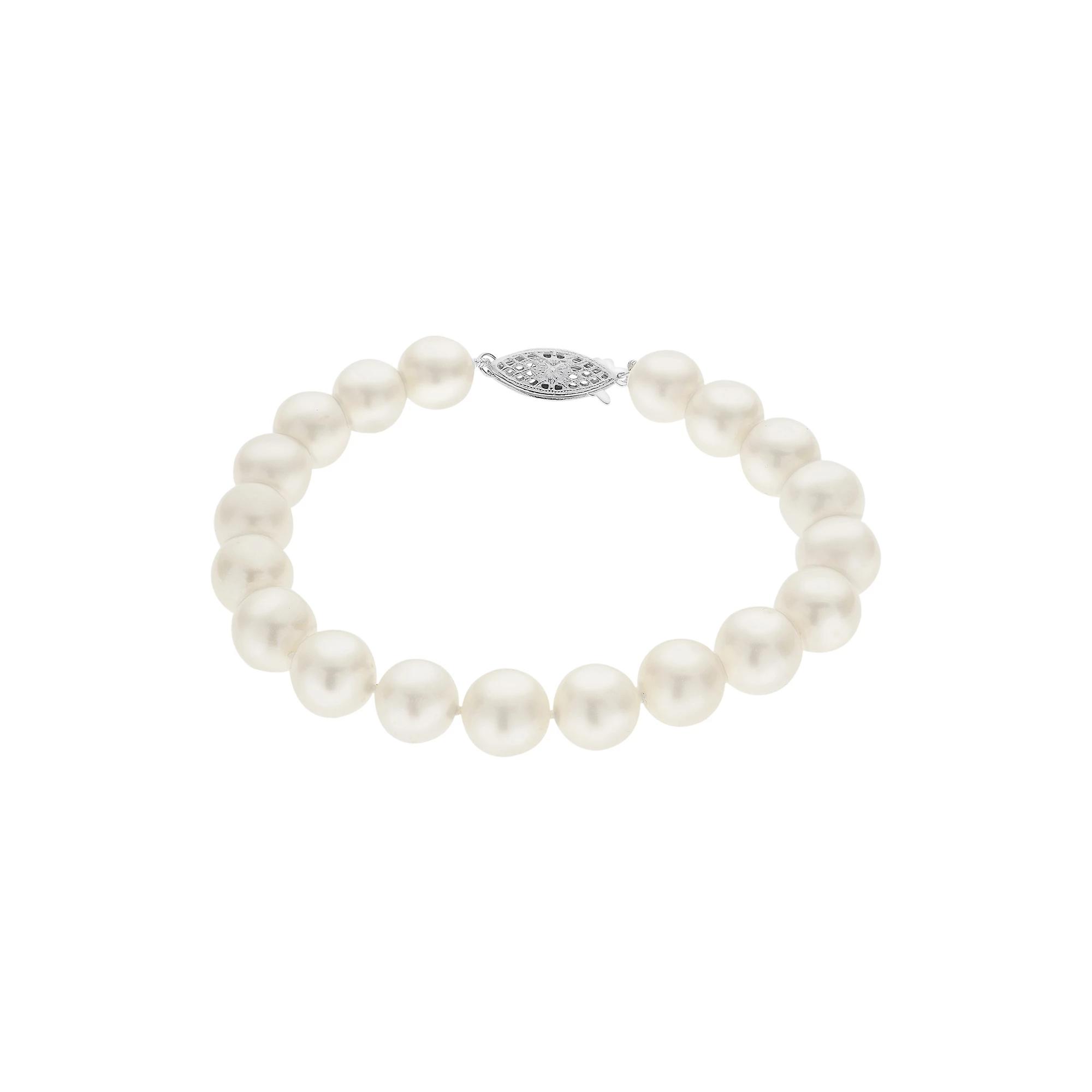 PearLustre by Imperial 8.5-9.5 mm Freshwater Cultured Pearl Bracelet - 7.5 in., Womens White Product Image