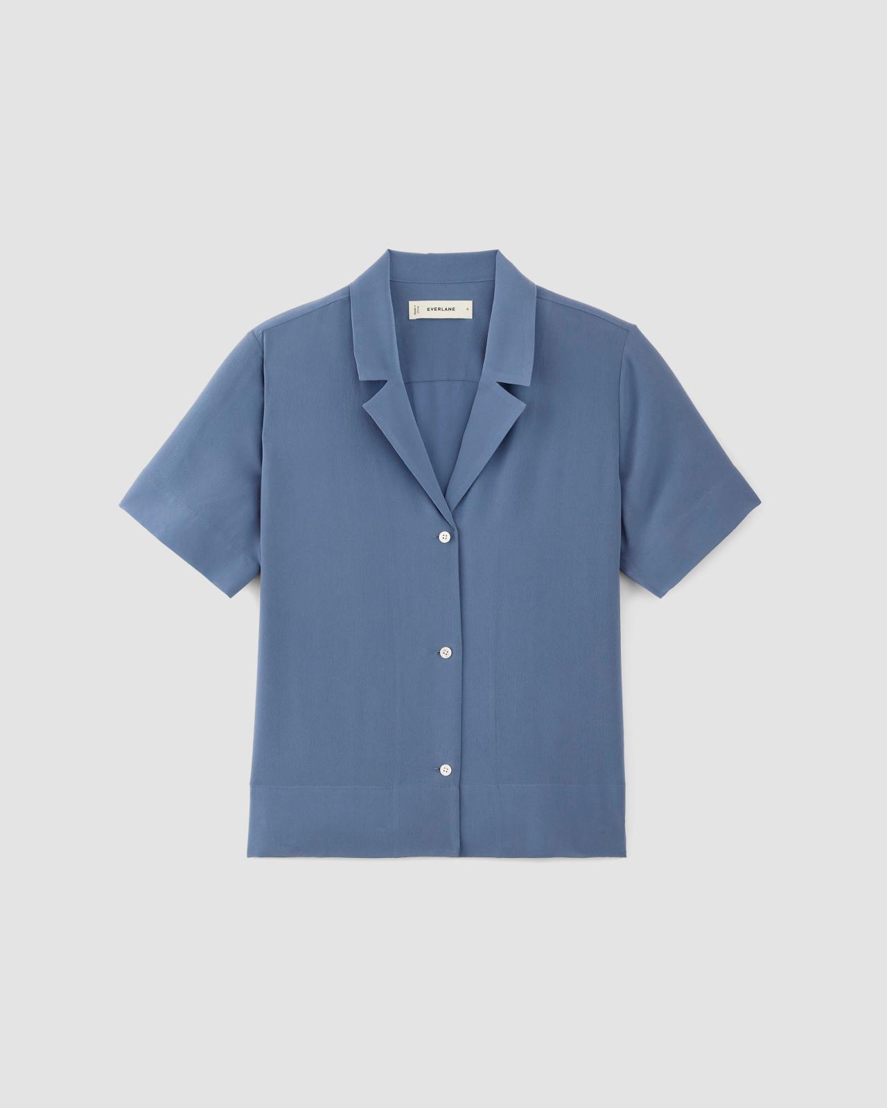 Womens Notch Shirt in Washable Silk by Everlane Product Image
