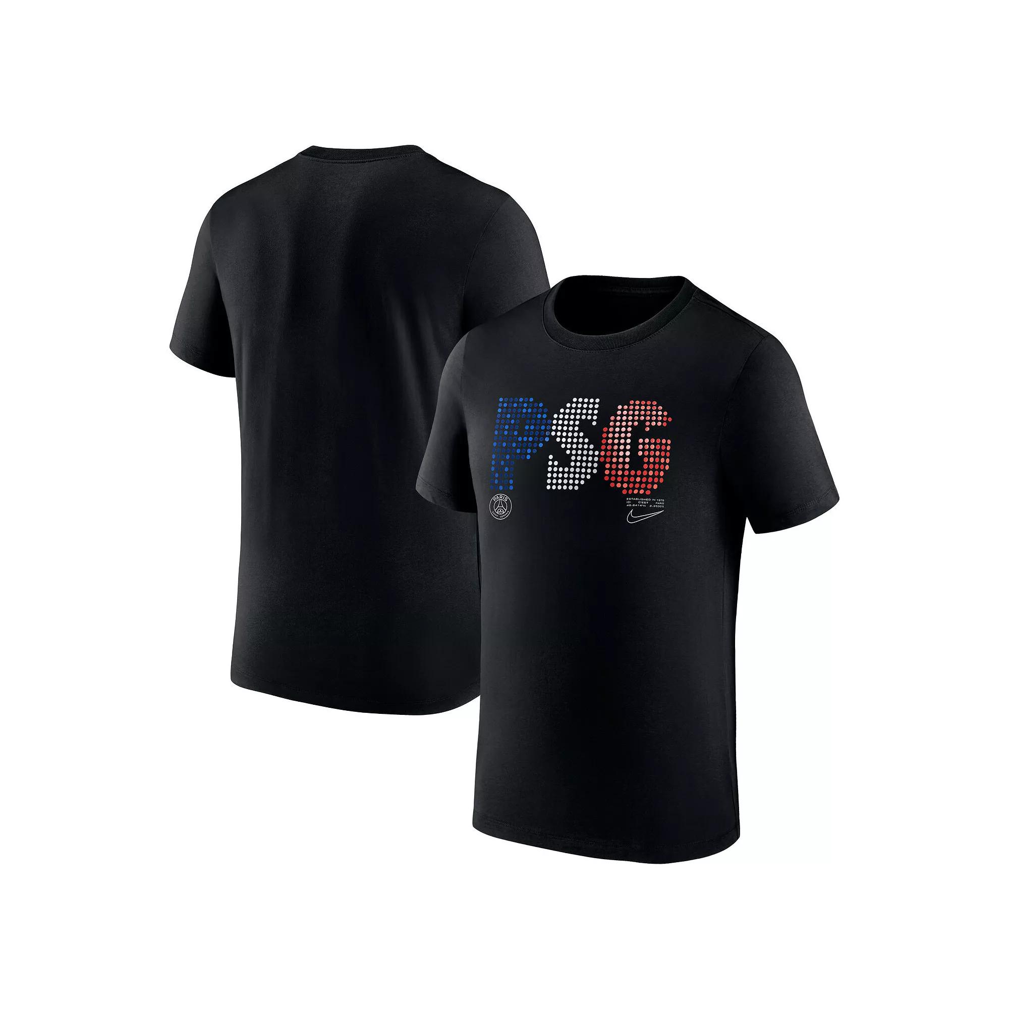 Men's Nike Black Paris Saint-Germain Lights T-Shirt,  Product Image