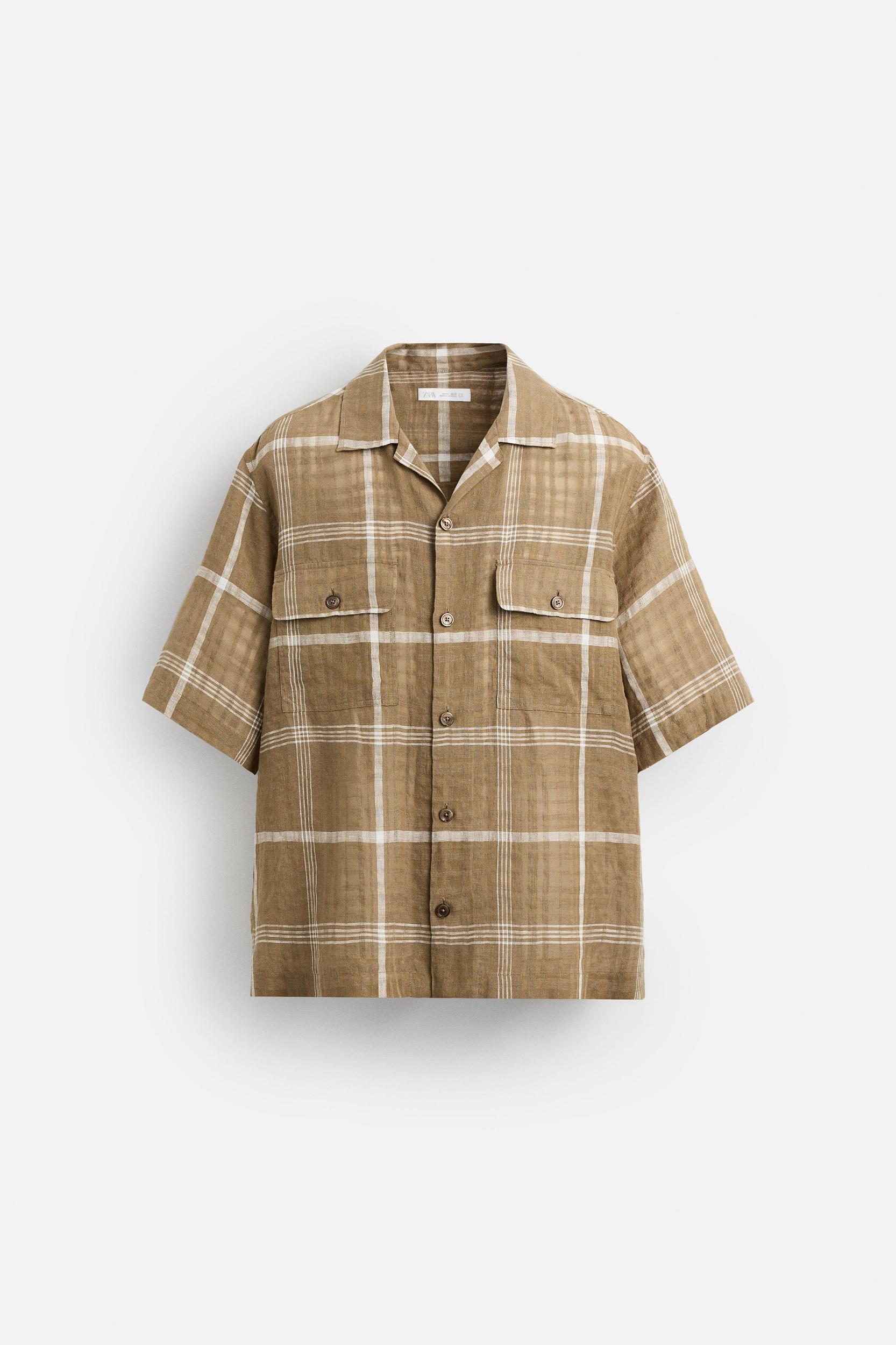 PLAID LINEN - COTTON SHIRT Product Image
