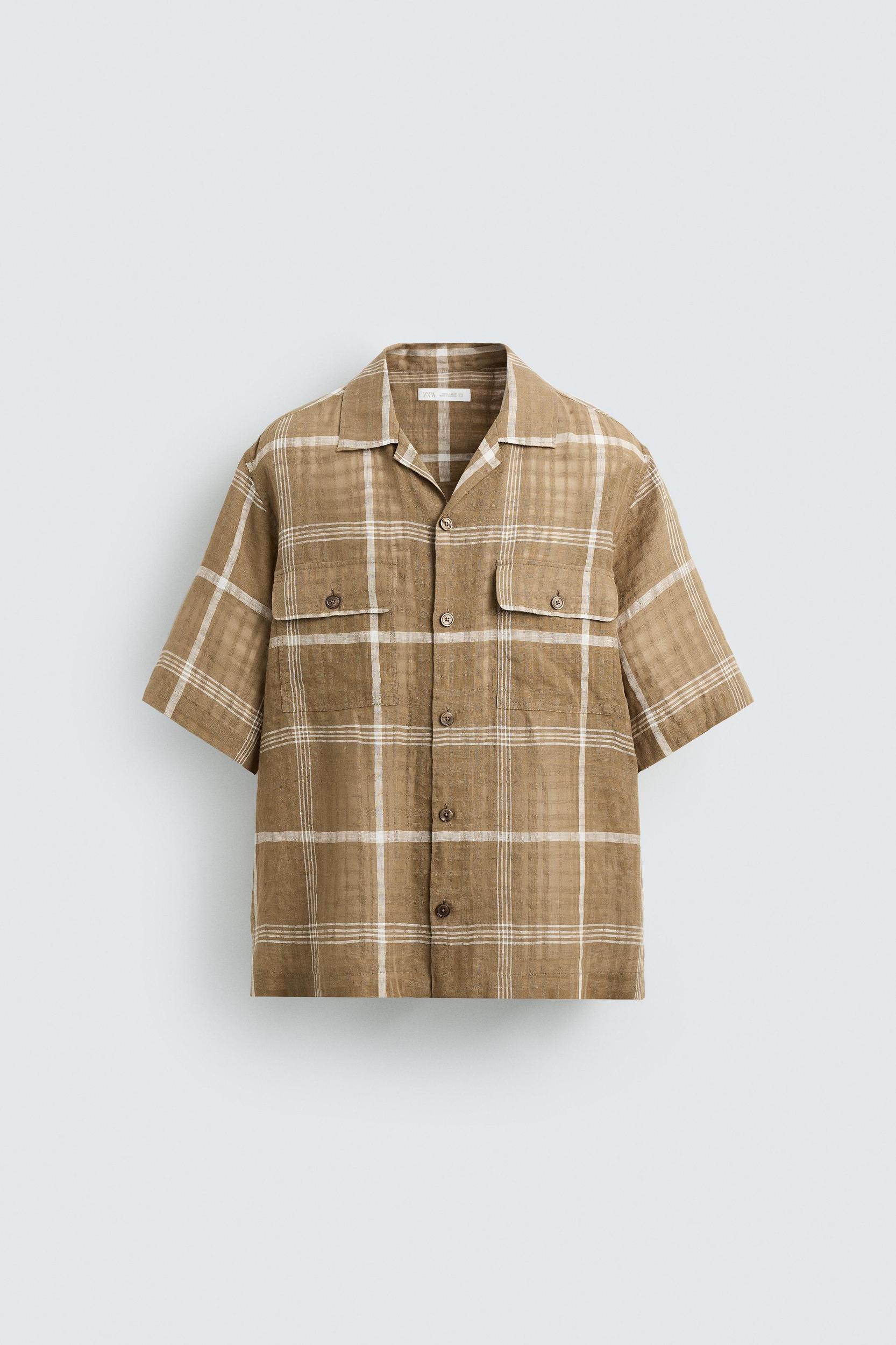 PLAID LINEN - COTTON SHIRT Product Image