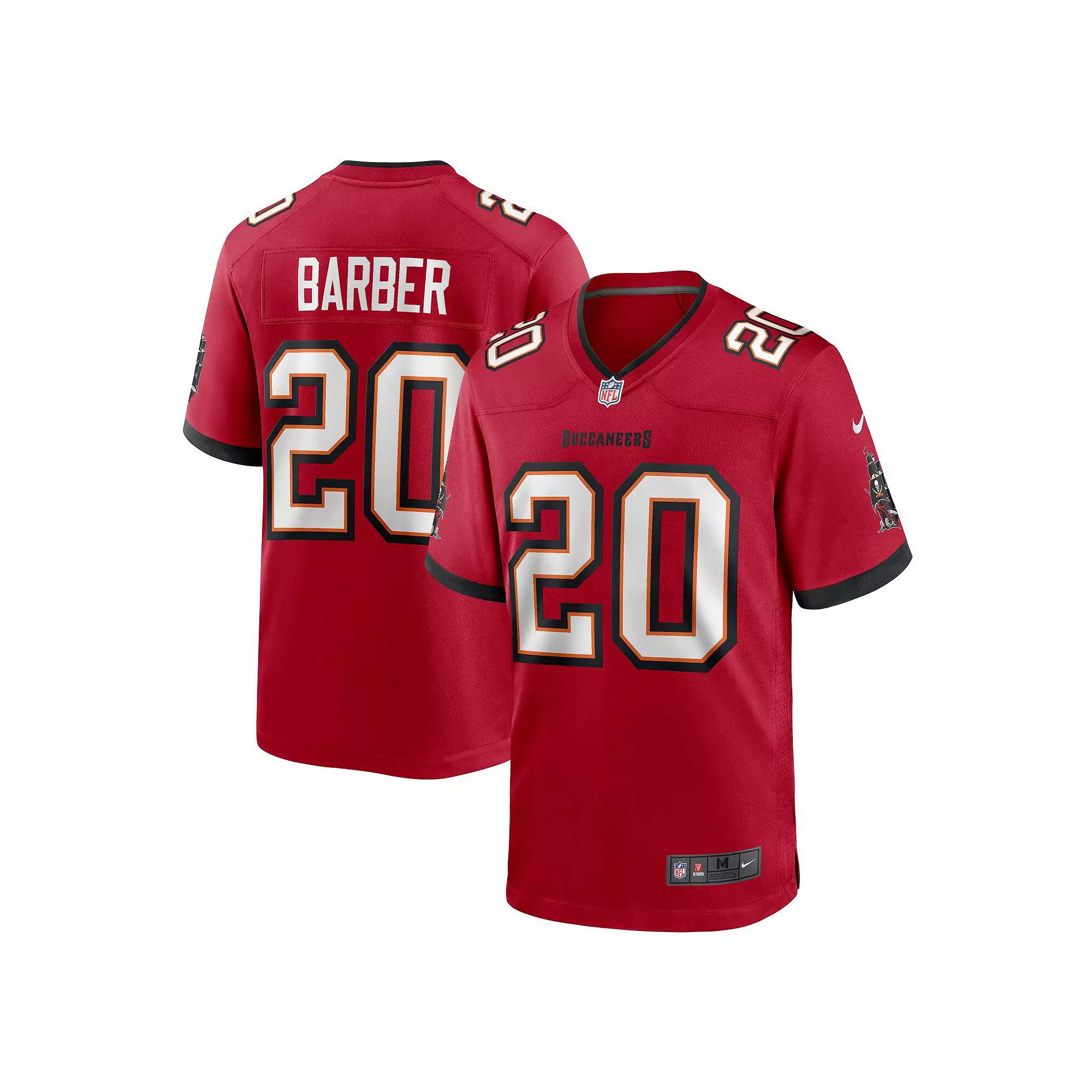 Men's Nike Ronde Barber Red Tampa Bay Buccaneers Retired Player Game Jersey,  Product Image
