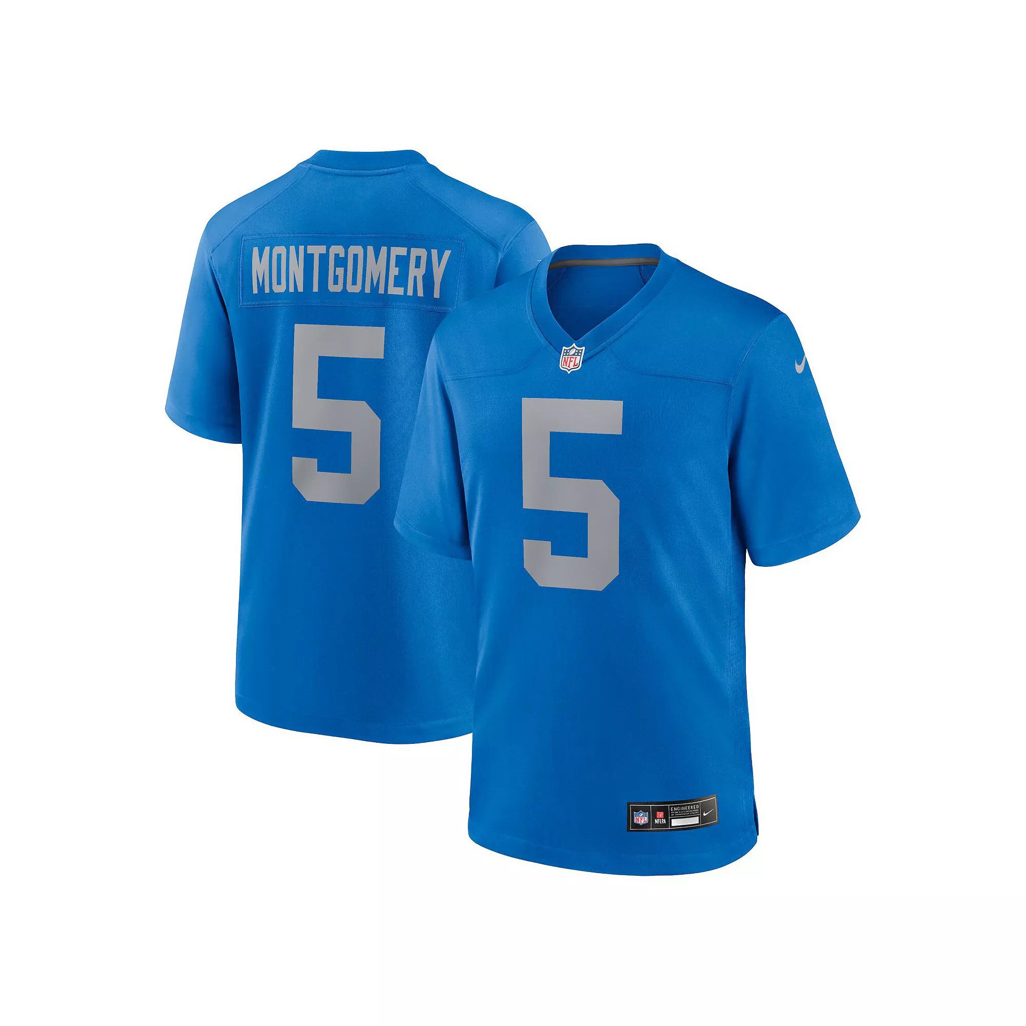 David Montgomery Detroit Lions Nike Mens NFL Game Football Jersey | 67NM0B9L9JF-DE6 Product Image