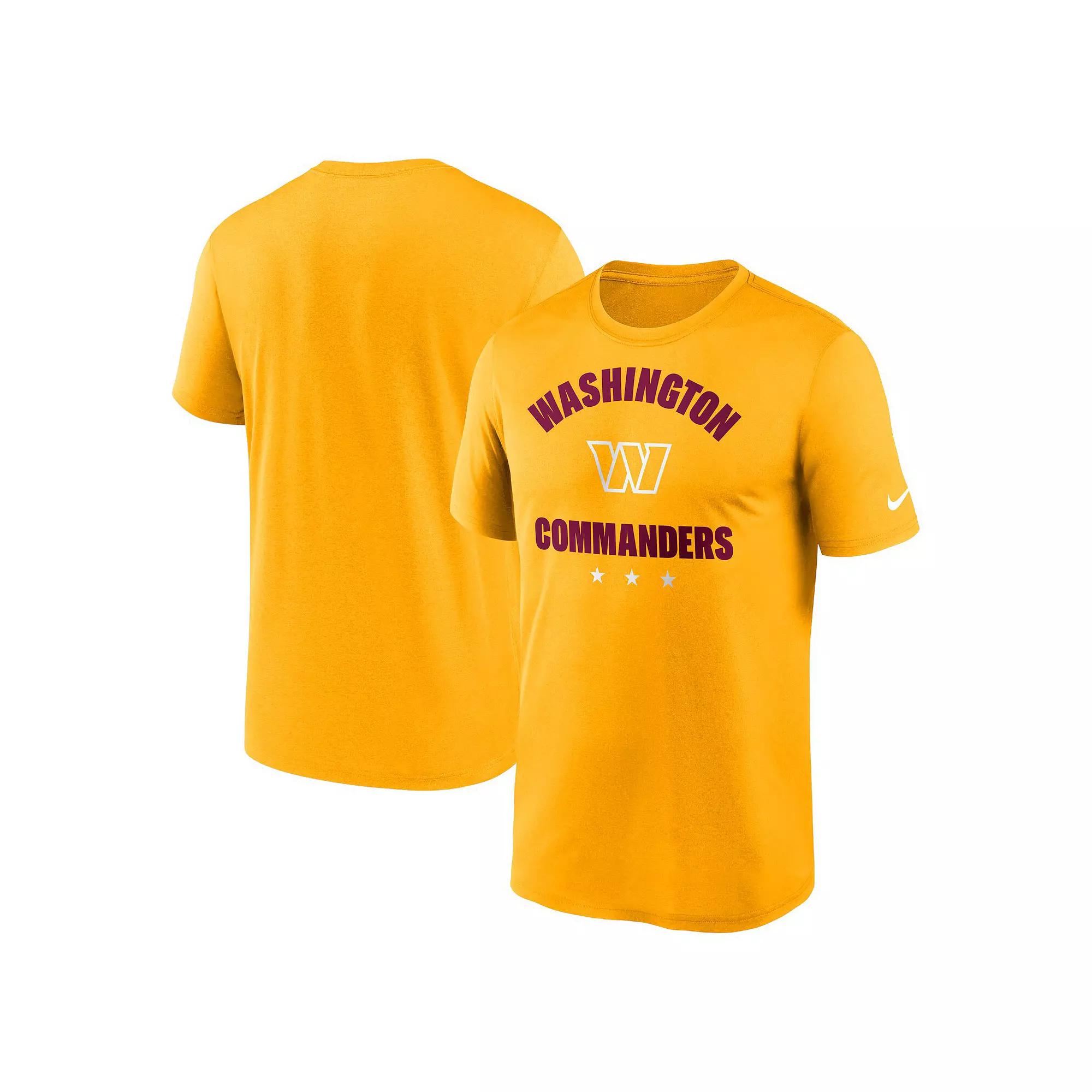 Men's Nike Gold Washington Commanders Arch Legend T-Shirt,  Product Image