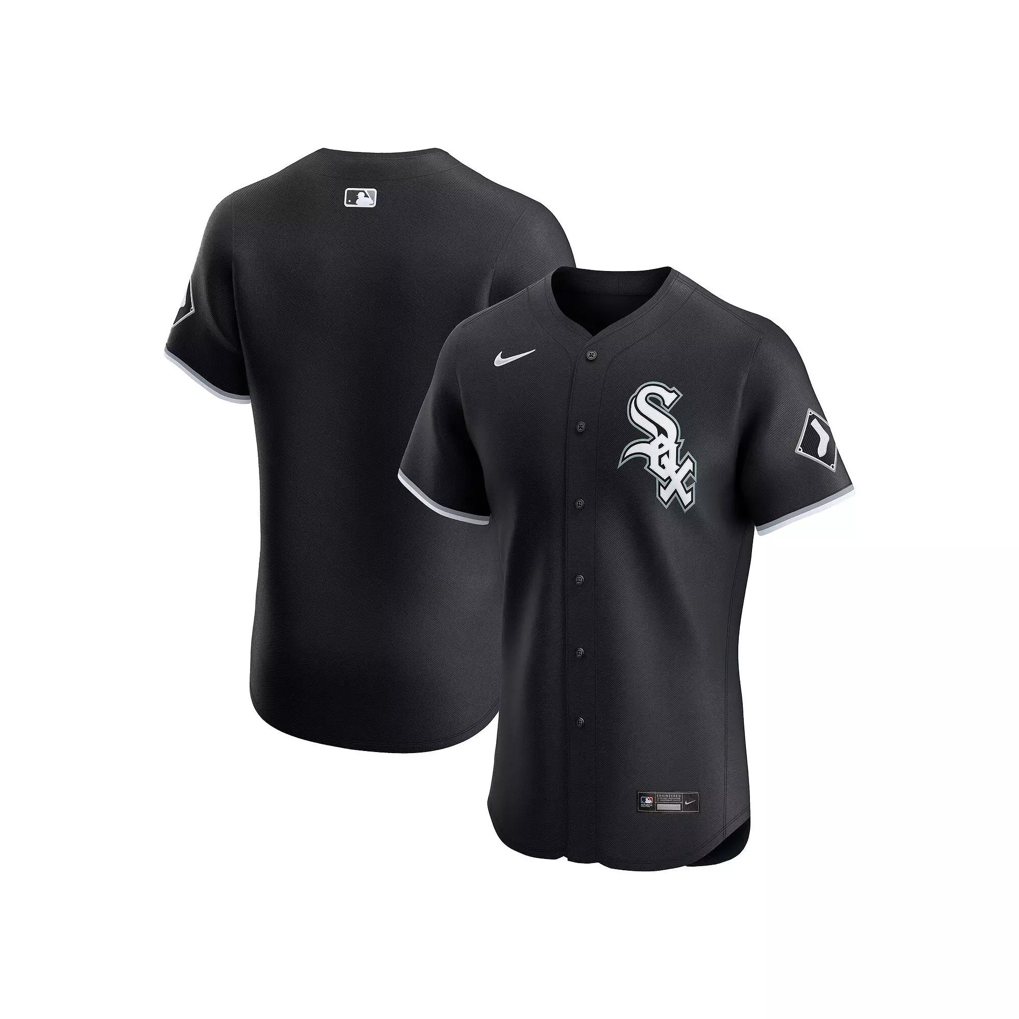 Men's Nike Black Chicago White Sox Alternate Vapor Premier Elite Patch Jersey, Size: 40 Product Image
