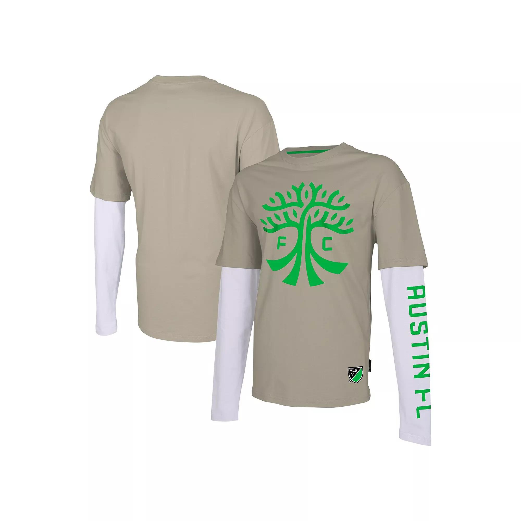 Men's Stadium Essentials Tan Austin FC Status Long Sleeve T-Shirt,  Product Image