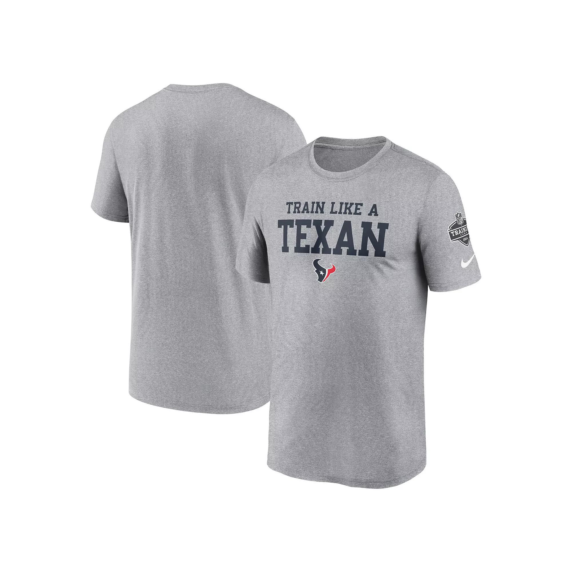 Men's Nike Heather Gray New York Jets 2024 NFL Training Camp Legend Performance T-Shirt,  Product Image
