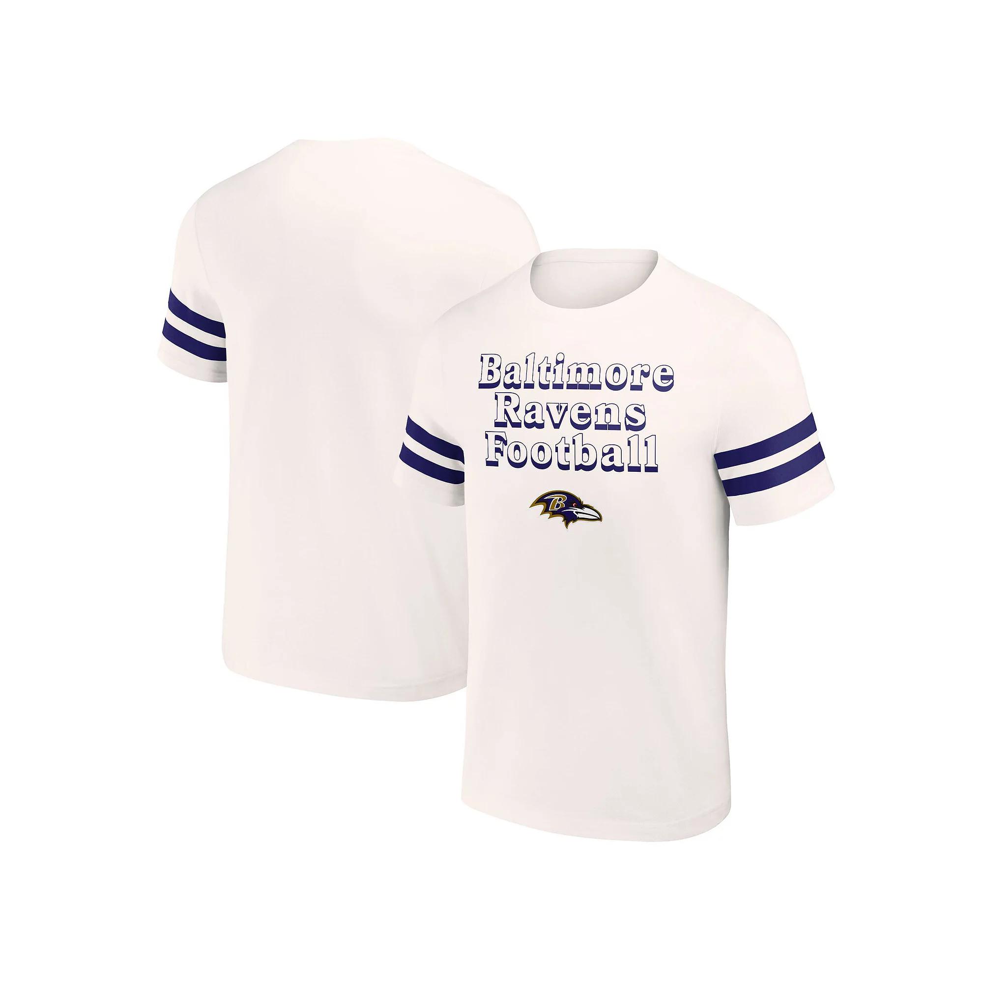 Men's NFL x Darius Rucker Collection by Fanatics Cream Baltimore Ravens Vintage T-Shirt,  Product Image
