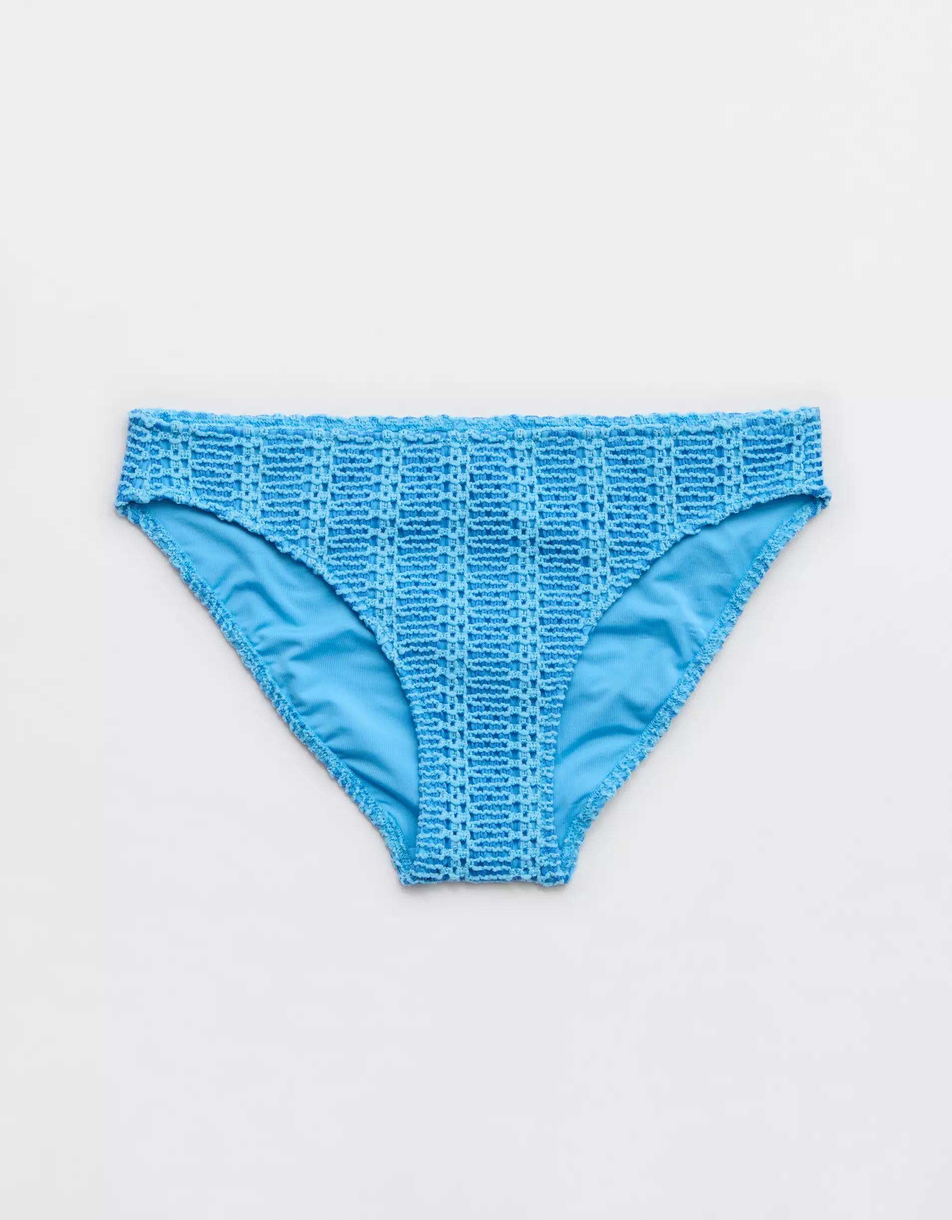 Aerie The Classic Cloudweave Crochet Bikini Bottom Product Image